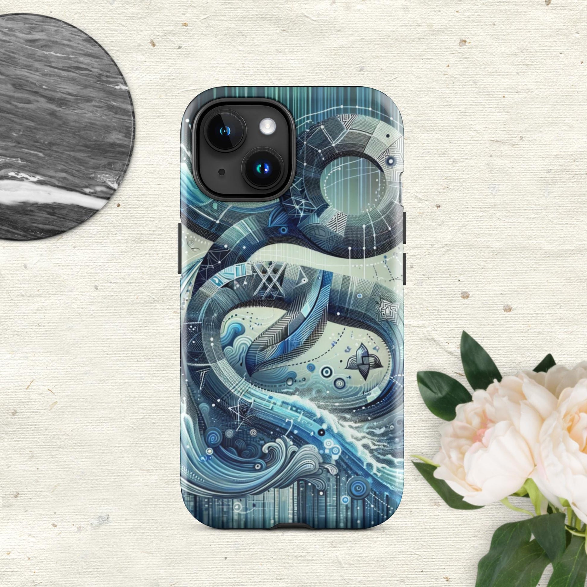 The Hologram Hook Up Glossy / iPhone 15 Aquarius Tough Case for iPhone®