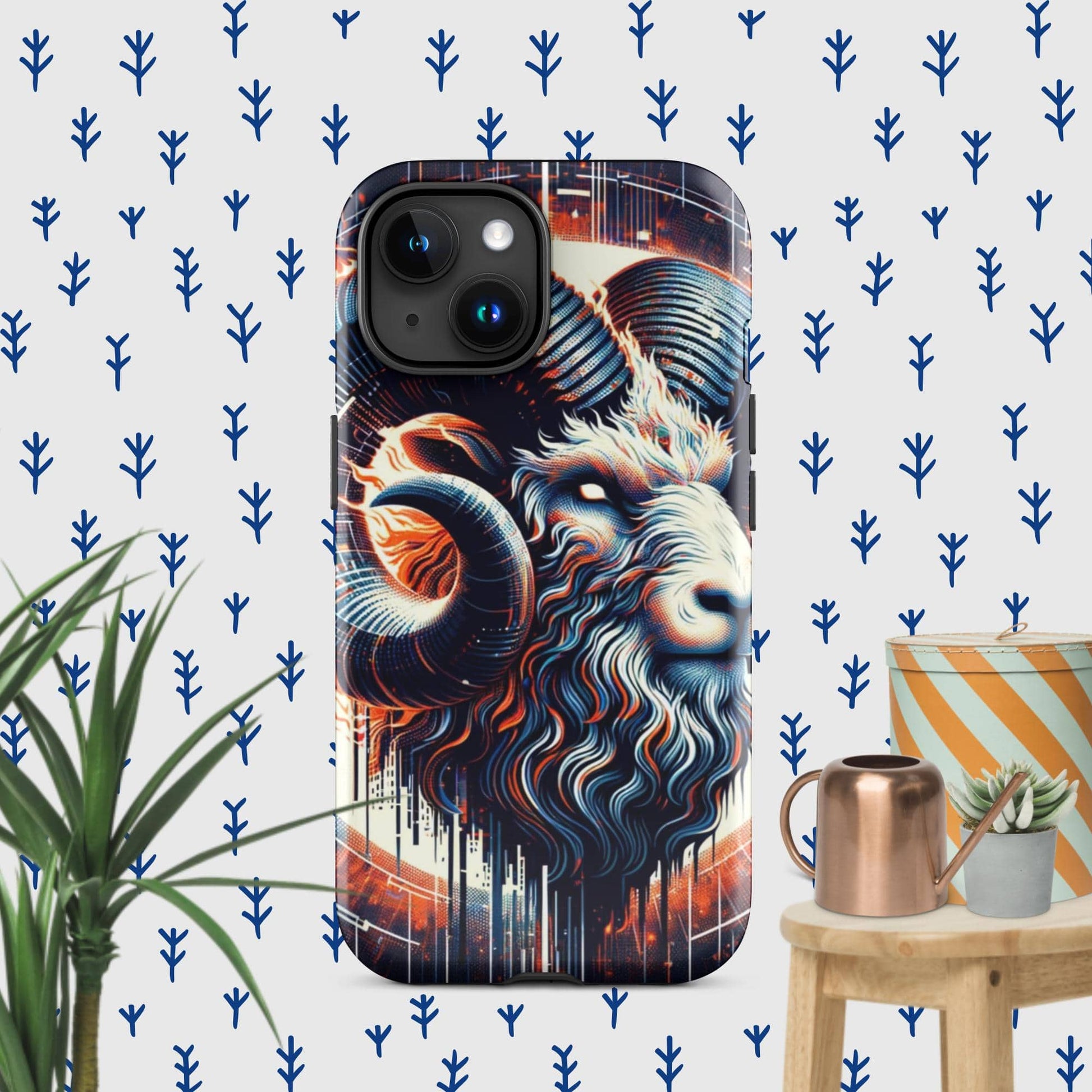 The Hologram Hook Up Glossy / iPhone 15 Aries Tough Case for iPhone®