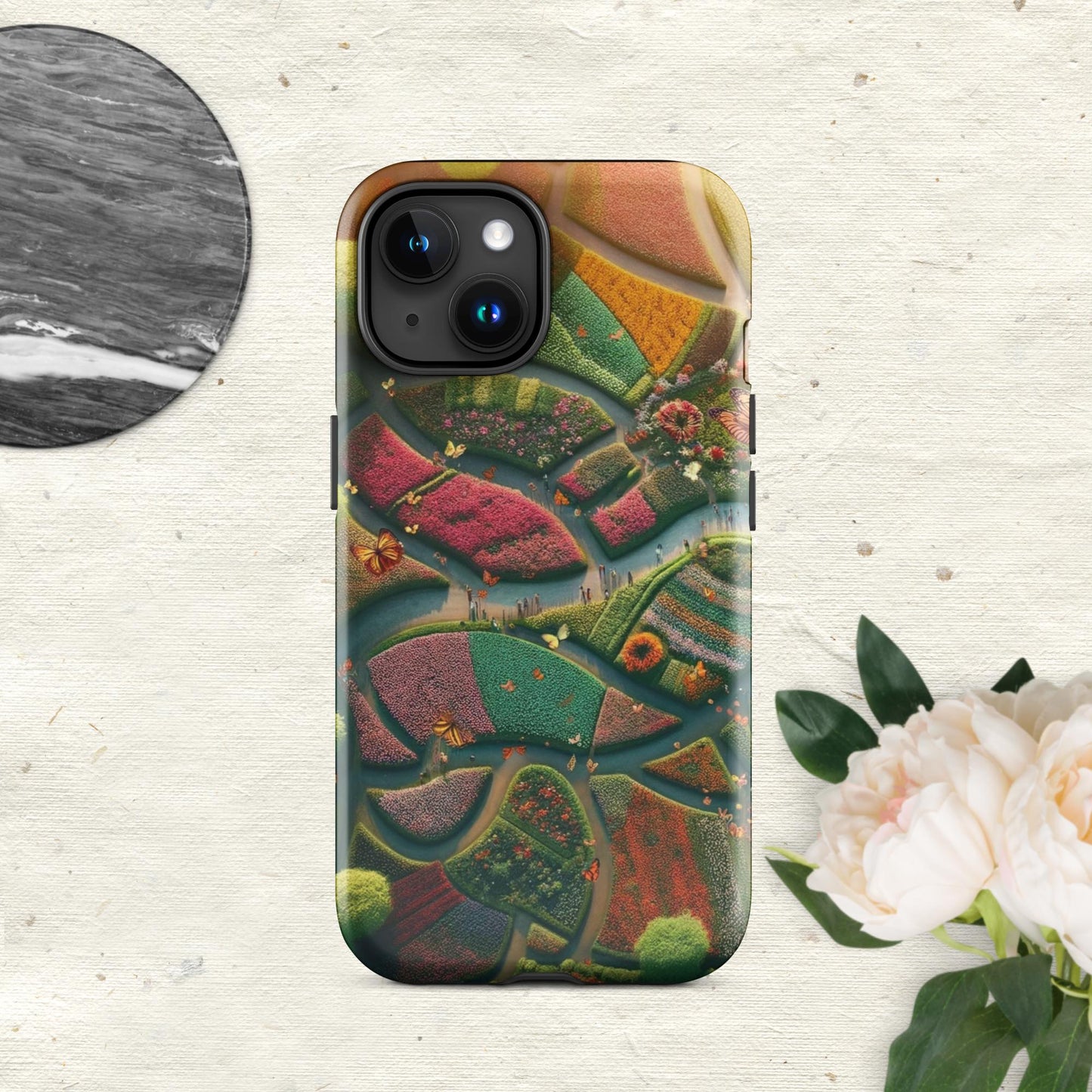 The Hologram Hook Up Glossy / iPhone 15 Butterfly Landia Tough Case for iPhone®