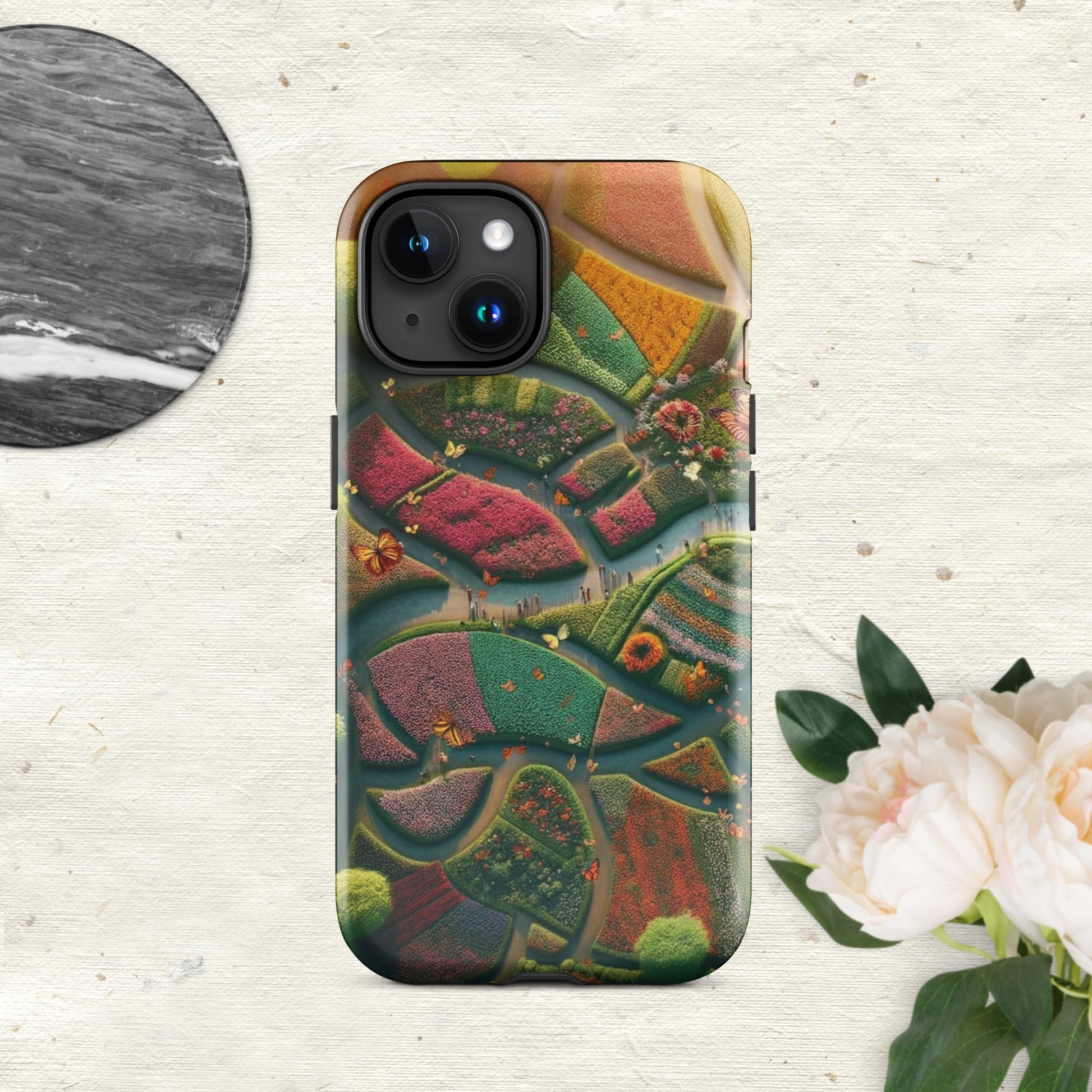 The Hologram Hook Up Glossy / iPhone 15 Butterfly Landia Tough Case for iPhone®