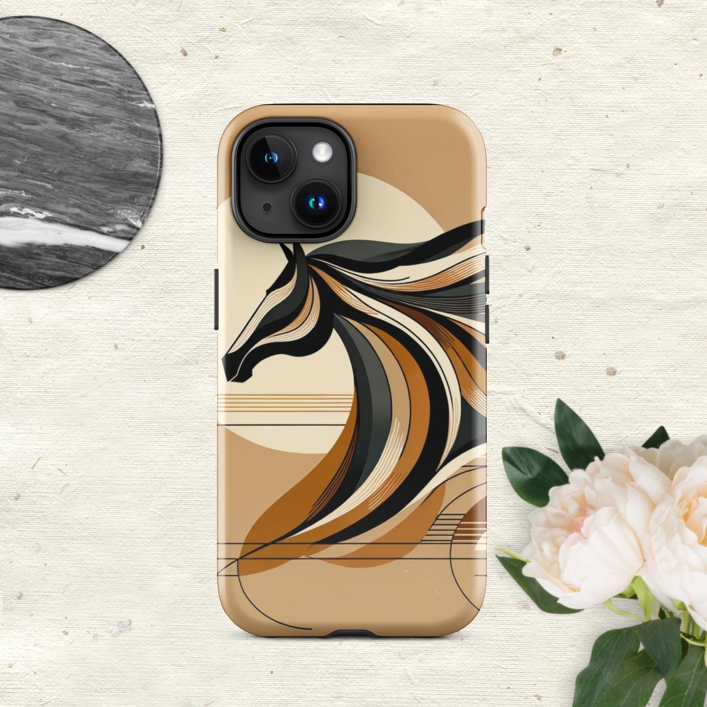 The Hologram Hook Up Glossy / iPhone 15 Horse Icon Tough Case for iPhone®