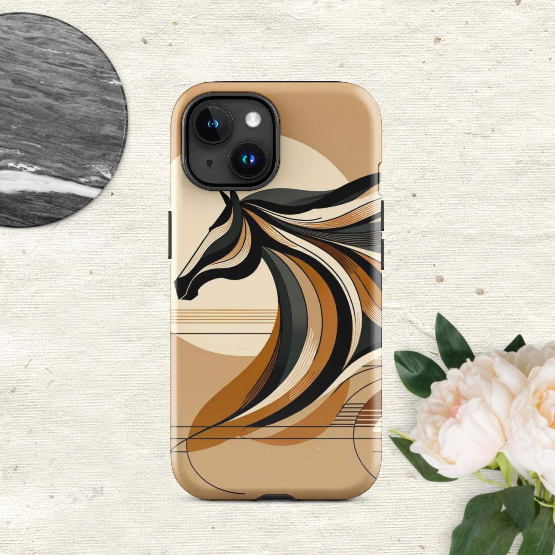 The Hologram Hook Up Glossy / iPhone 15 Horse Icon Tough Case for iPhone®