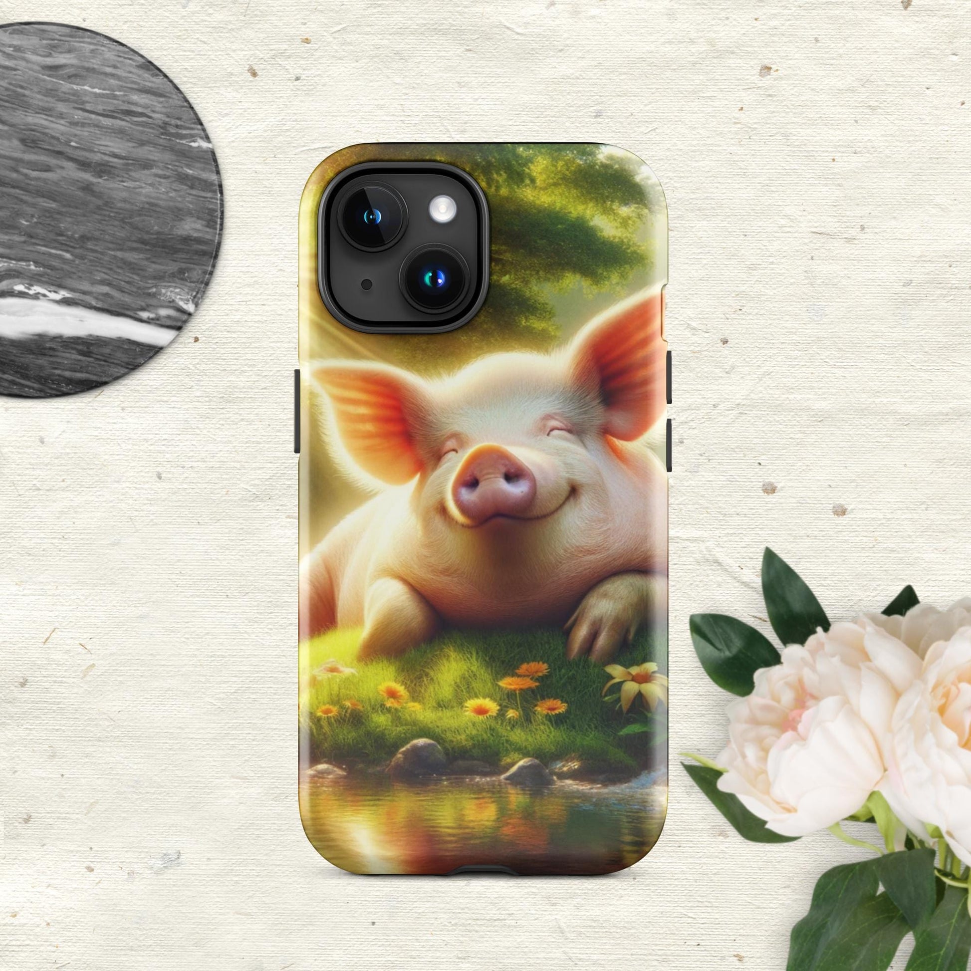 The Hologram Hook Up Glossy / iPhone 15 Pig Tough Case for iPhone®