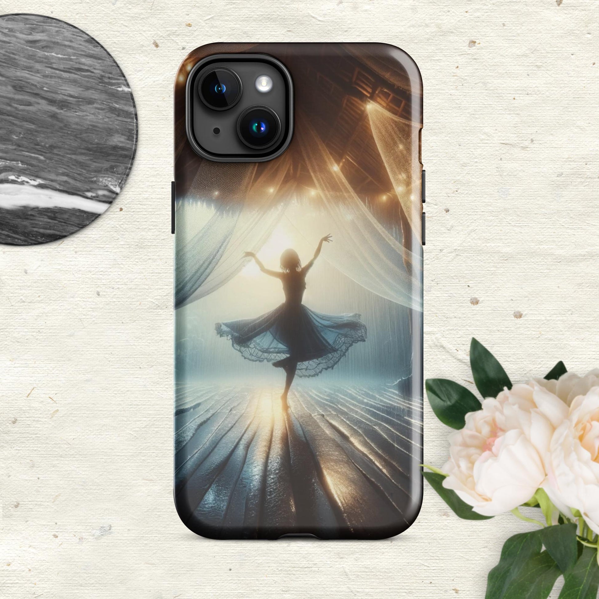 The Hologram Hook Up Glossy / iPhone 15 Plus Always Dancing Tough Case for iPhone®