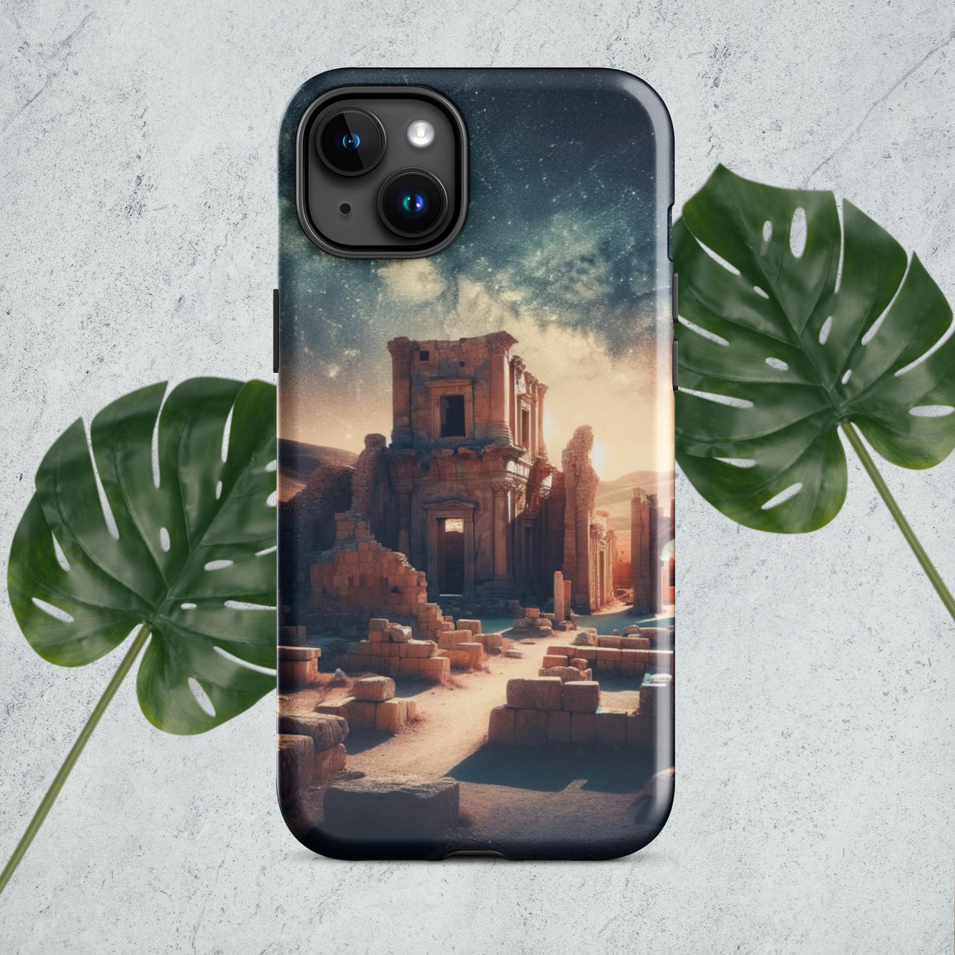 The Hologram Hook Up Glossy / iPhone 15 Plus Ancient Riches Tough Case for iPhone®