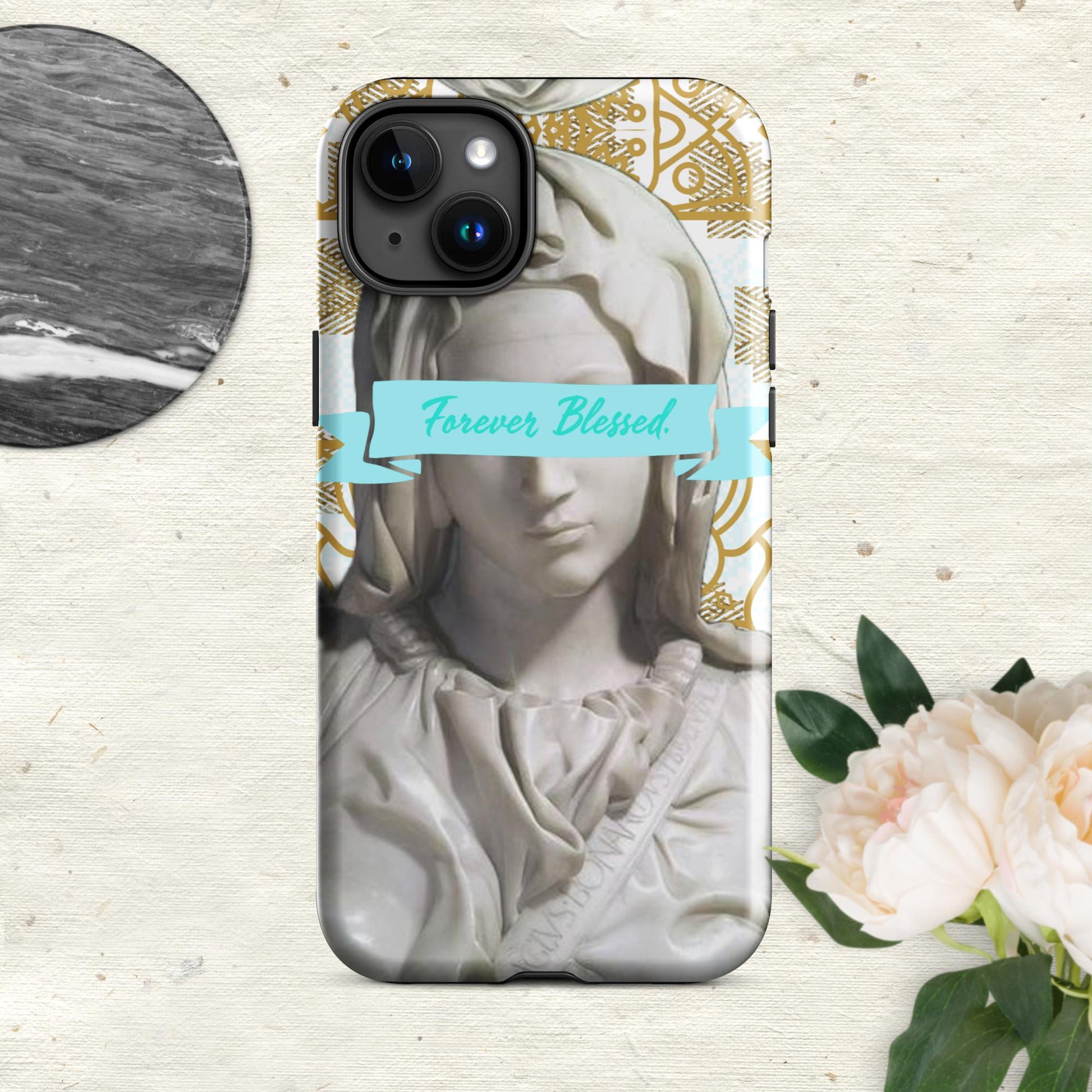 The Hologram Hook Up Glossy / iPhone 15 Plus Forever Blessed Tough Case for iPhone®