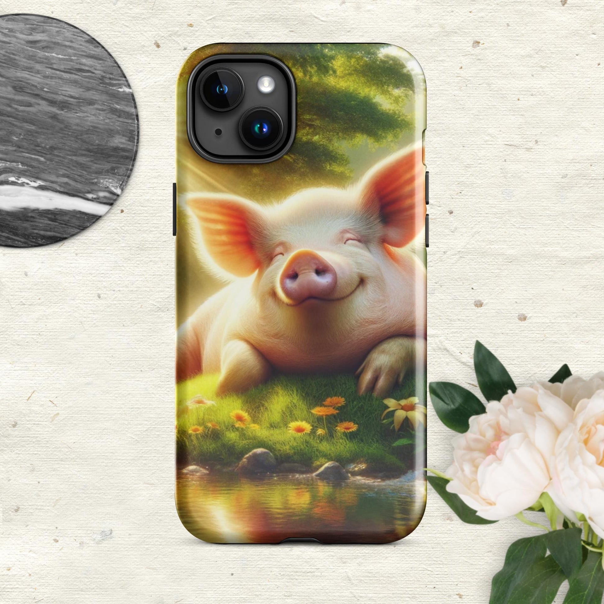 The Hologram Hook Up Glossy / iPhone 15 Plus Pig Tough Case for iPhone®
