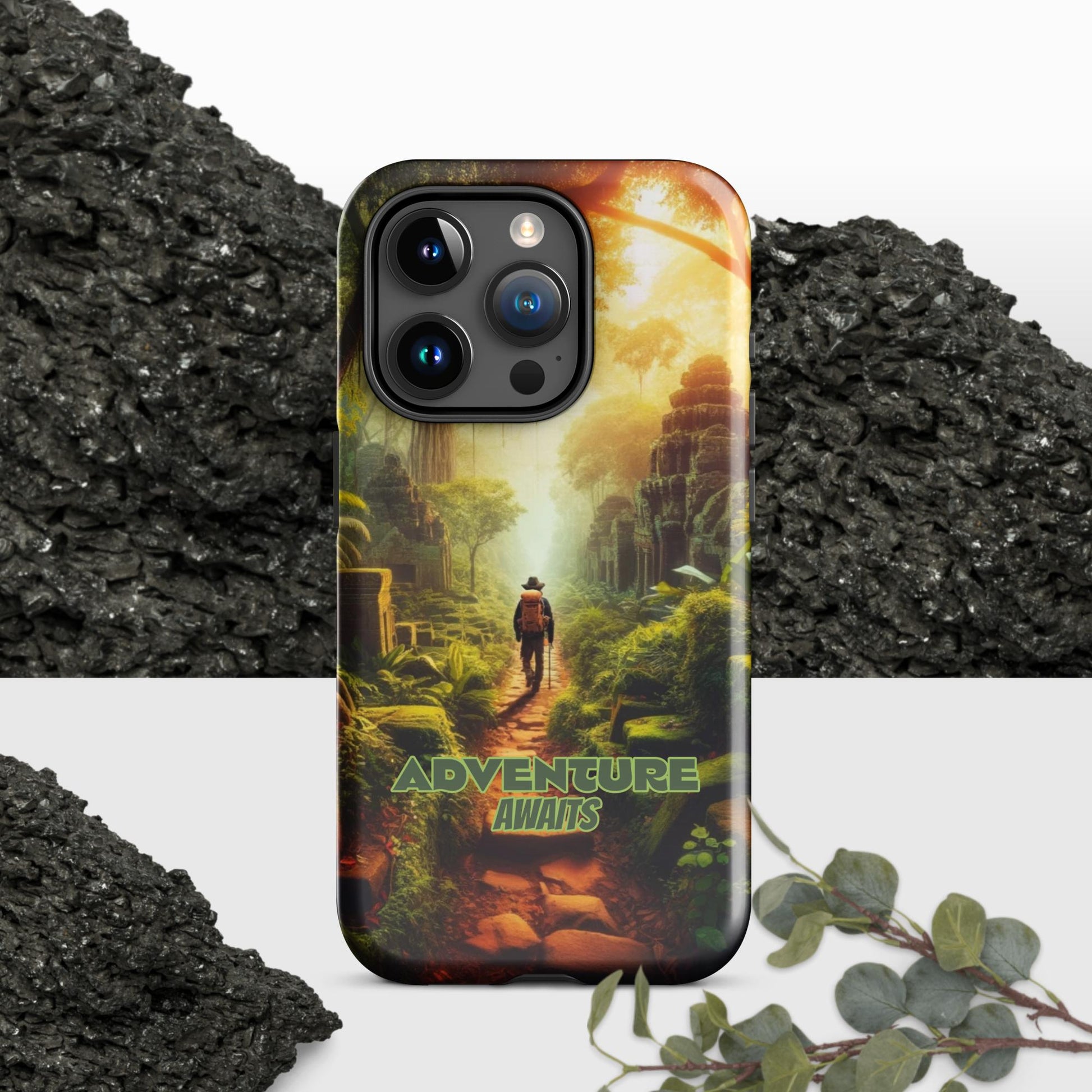 Trendyguard Glossy / iPhone 15 Pro Adventure Awaits Tough Case for iPhone®