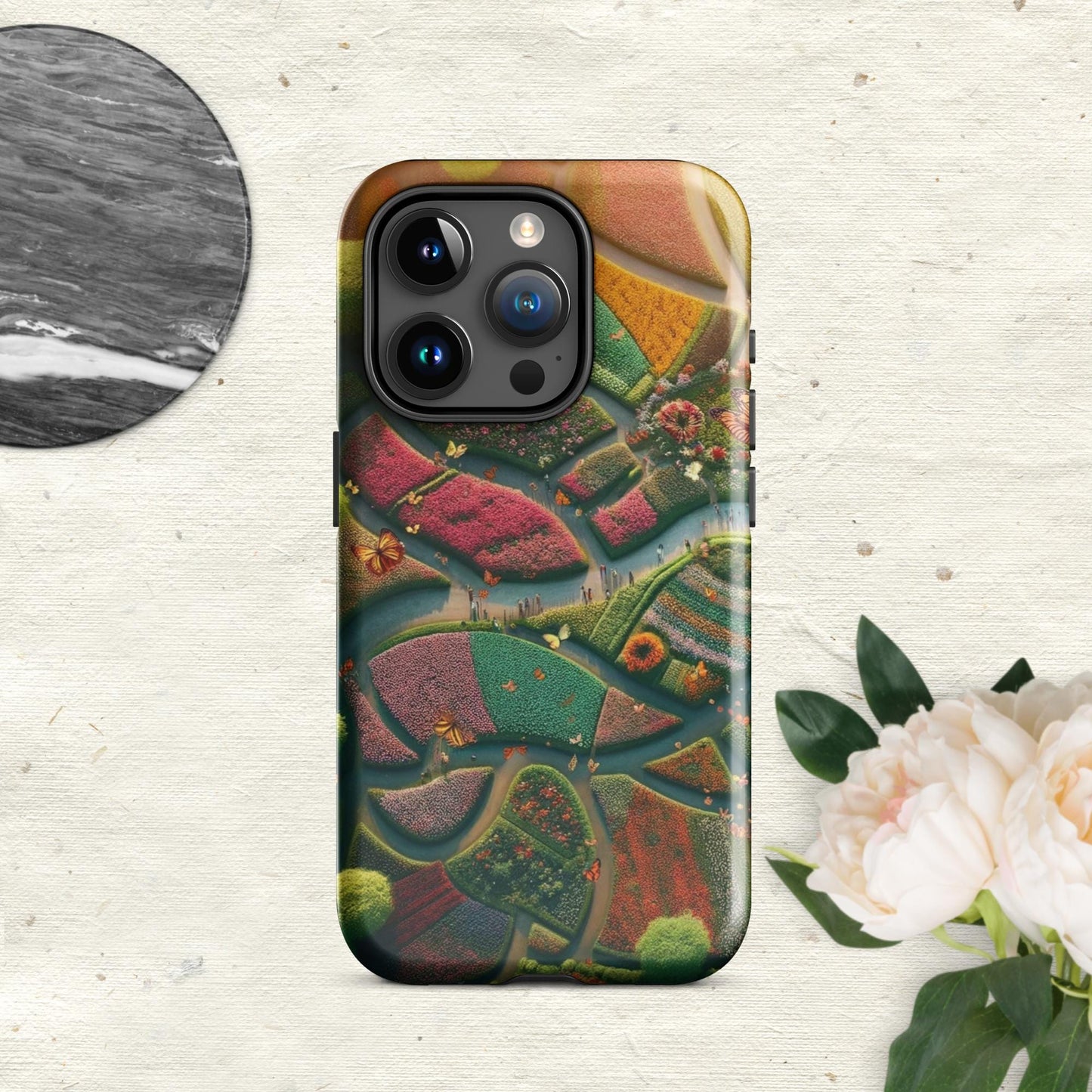 The Hologram Hook Up Glossy / iPhone 15 Pro Butterfly Landia Tough Case for iPhone®