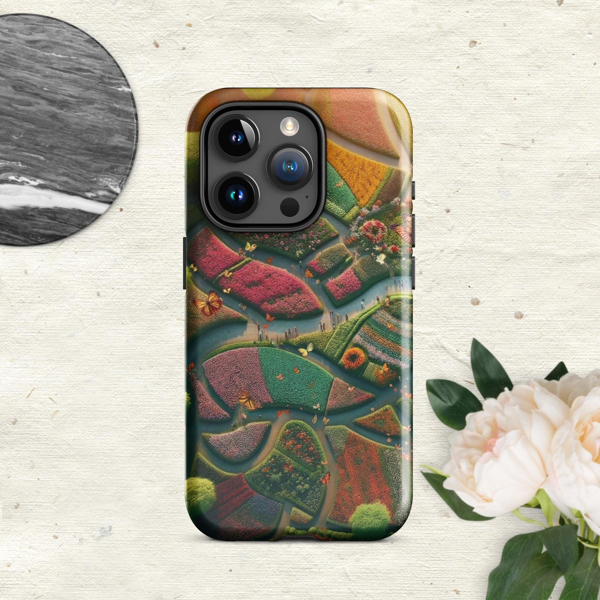 The Hologram Hook Up Glossy / iPhone 15 Pro Butterfly Landia Tough Case for iPhone®