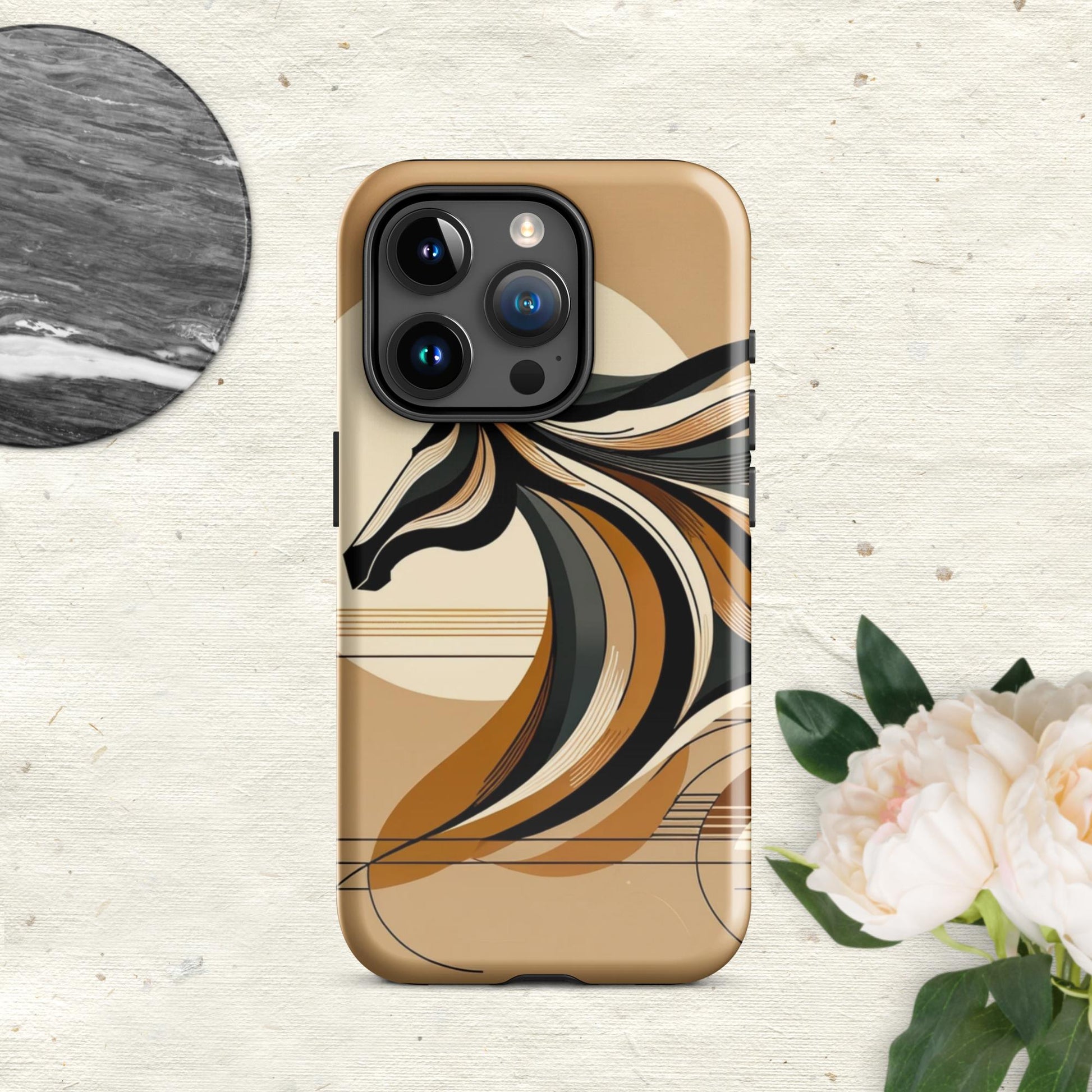 The Hologram Hook Up Glossy / iPhone 15 Pro Horse Icon Tough Case for iPhone®