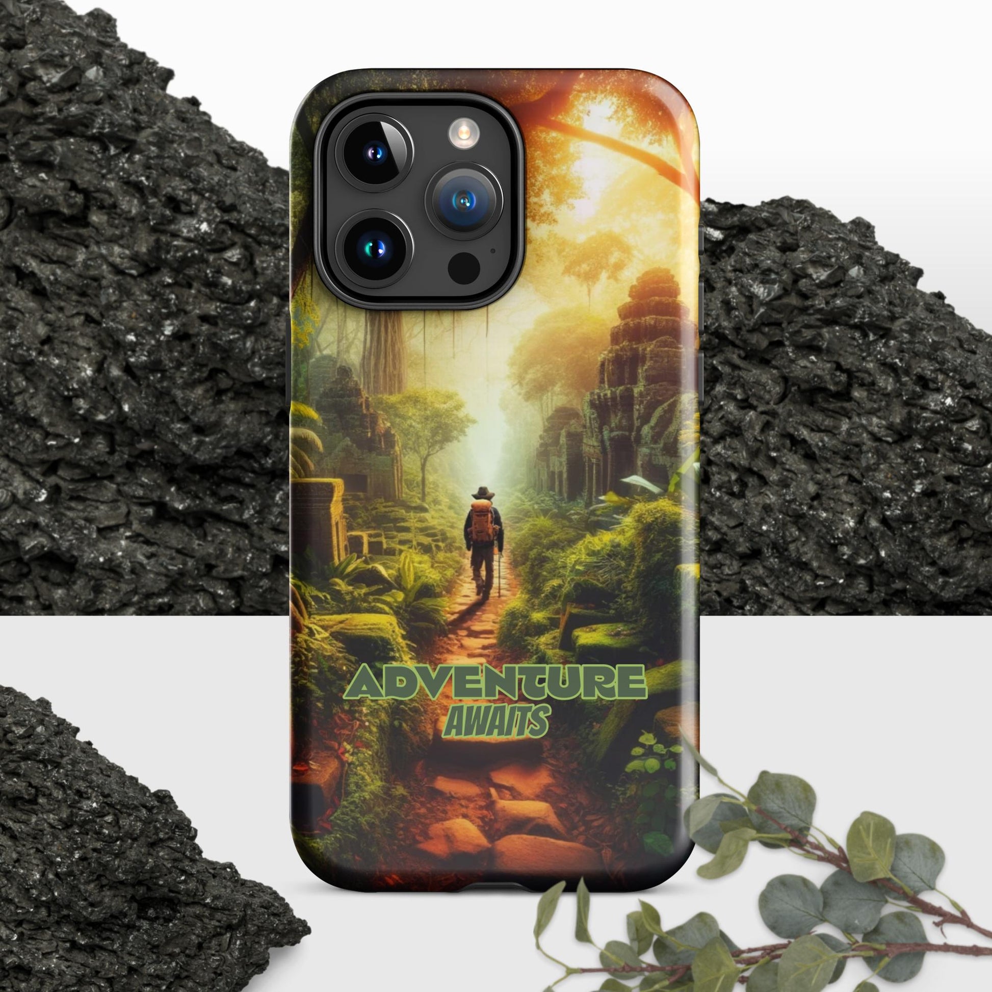 Trendyguard Glossy / iPhone 15 Pro Max Adventure Awaits Tough Case for iPhone®