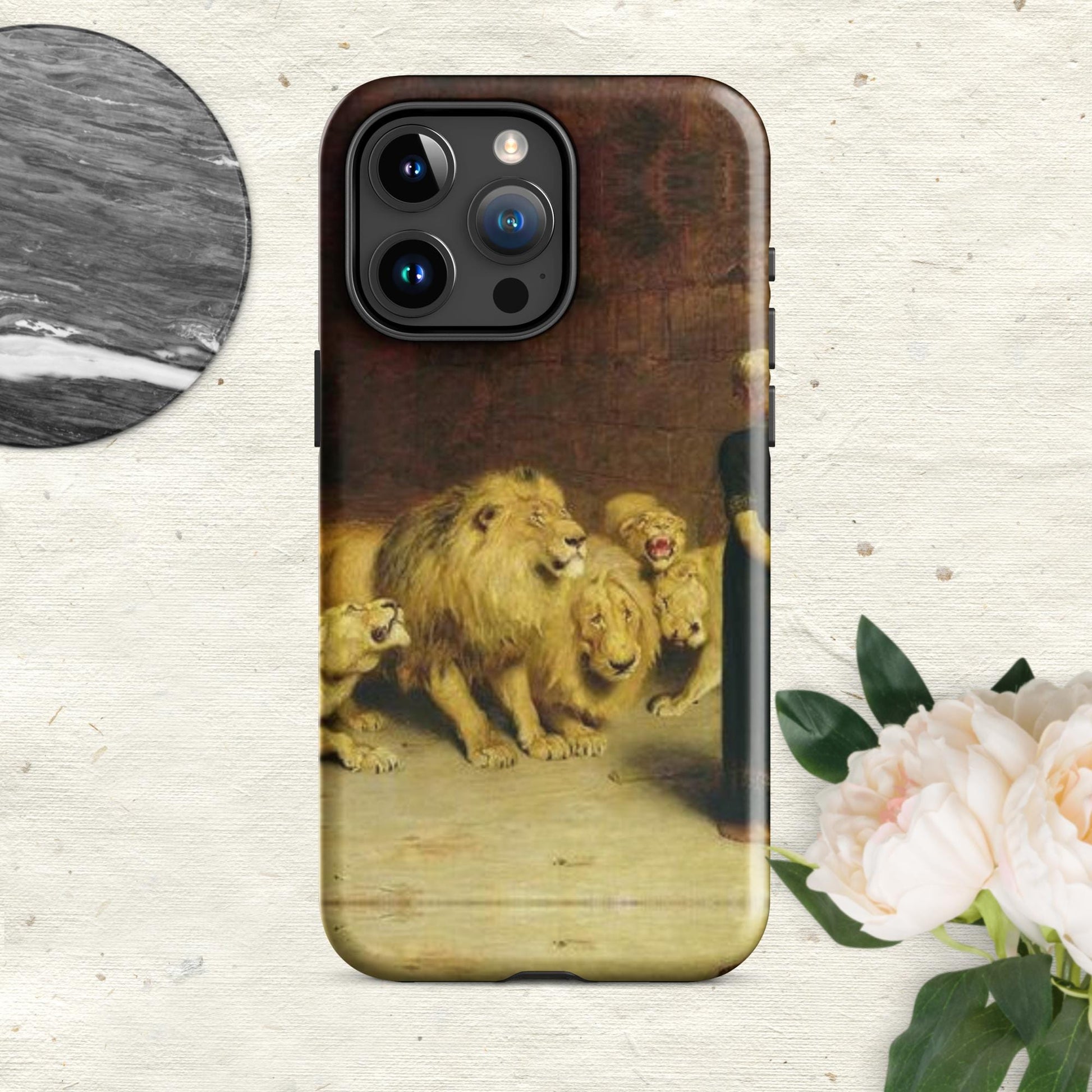 The Hologram Hook Up Glossy / iPhone 15 Pro Max Briton's Lions Tough Case for iPhone®