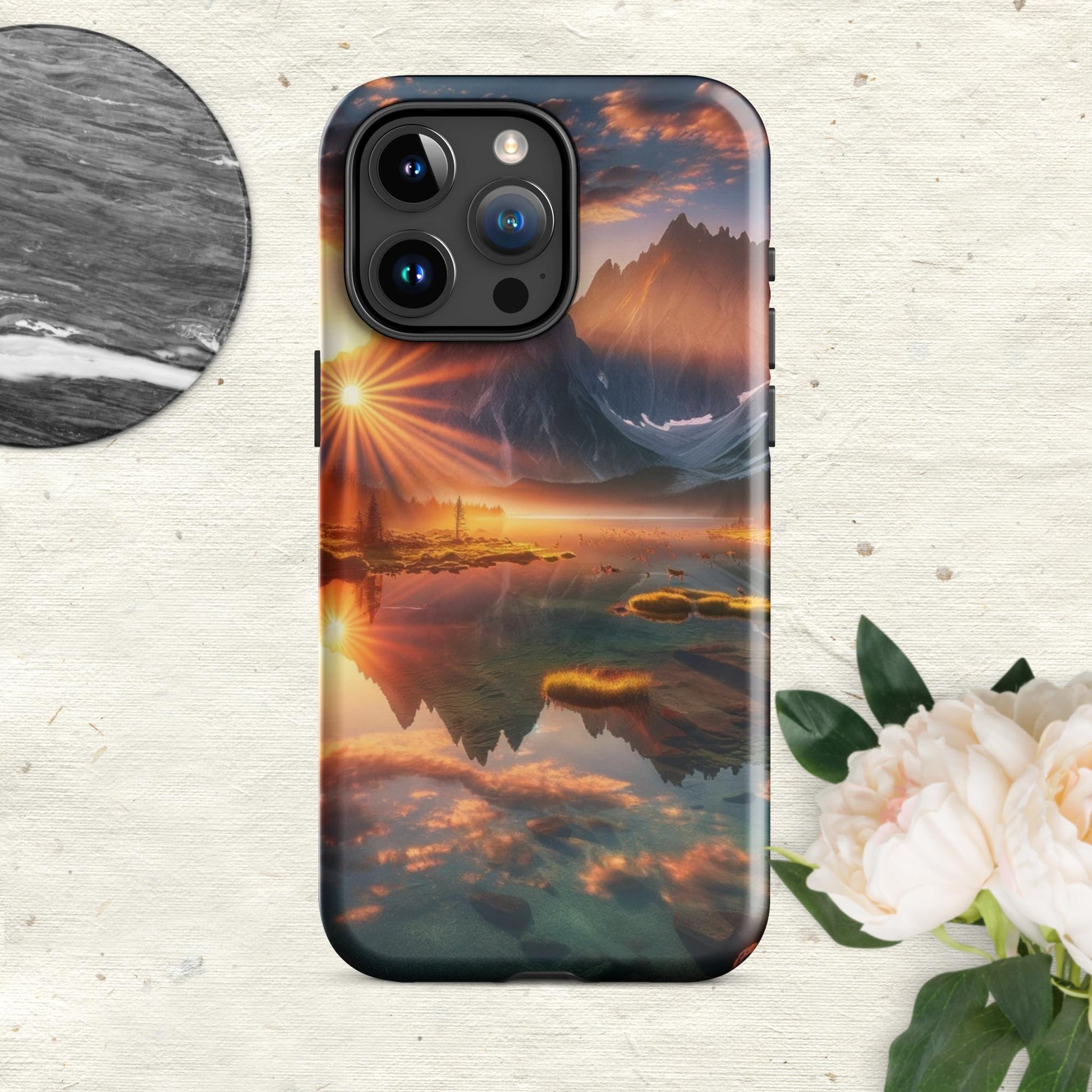 The Hologram Hook Up Glossy / iPhone 15 Pro Max Eye Of The Mountain Tough Case for iPhone®