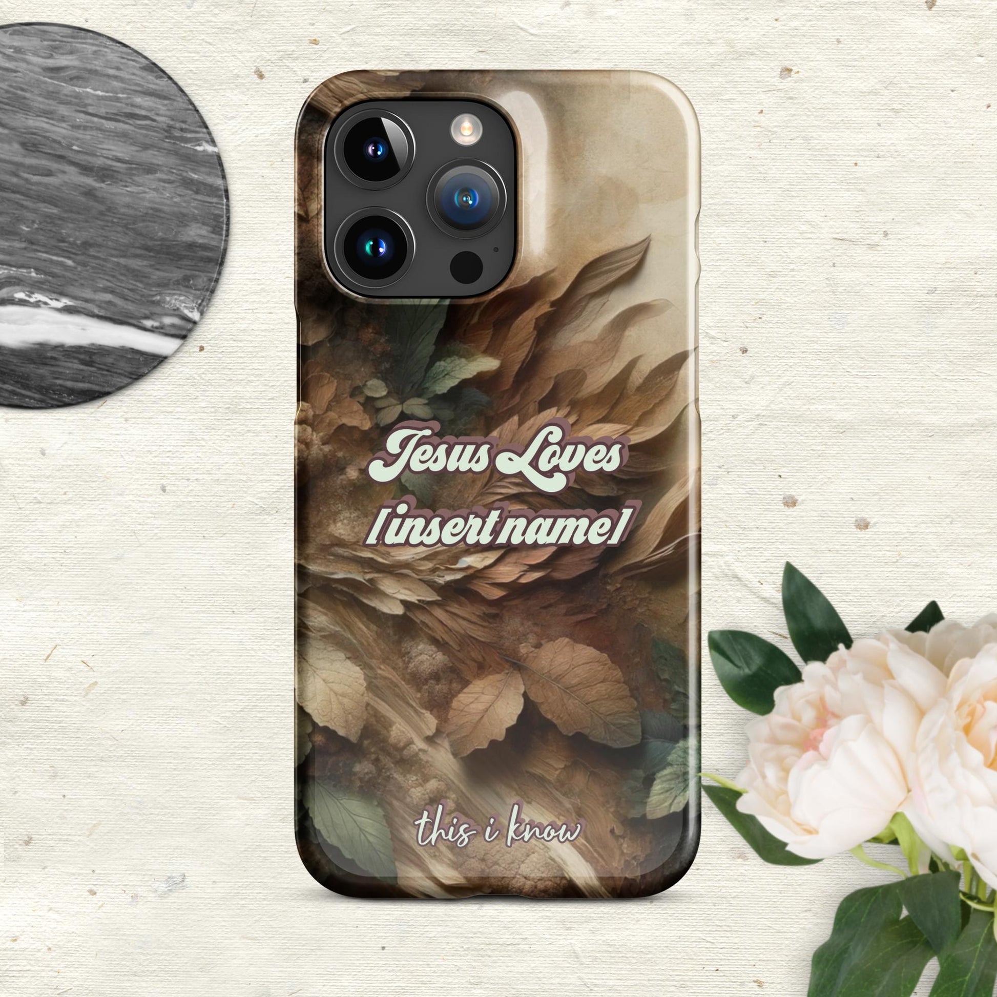 Trendyguard Glossy / iPhone 15 Pro Max Jesus Loves [insertname] This I Know | Custom Snap case for iPhone®