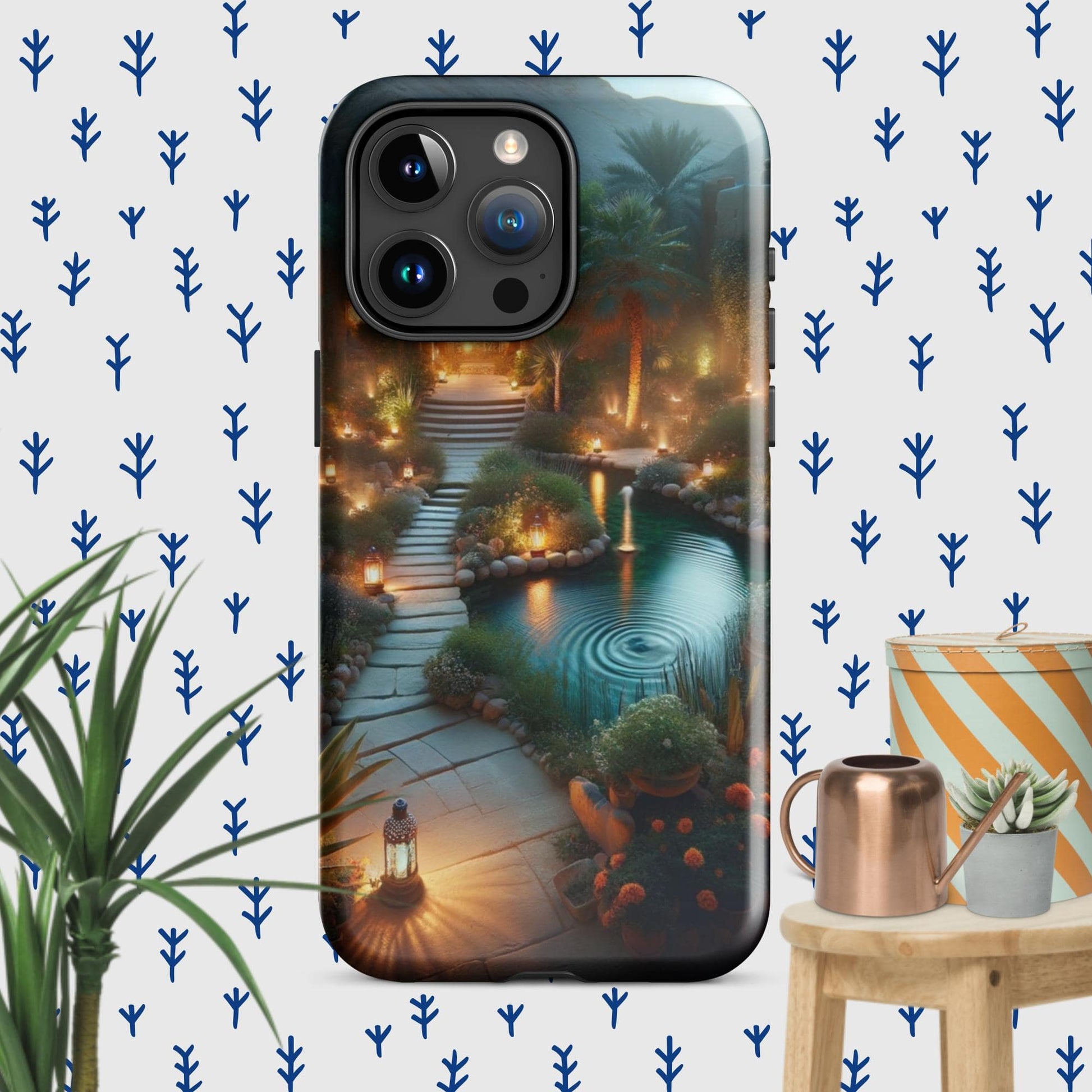 The Hologram Hook Up Glossy / iPhone 15 Pro Max Peaceful Tranquility Tough Case for iPhone®