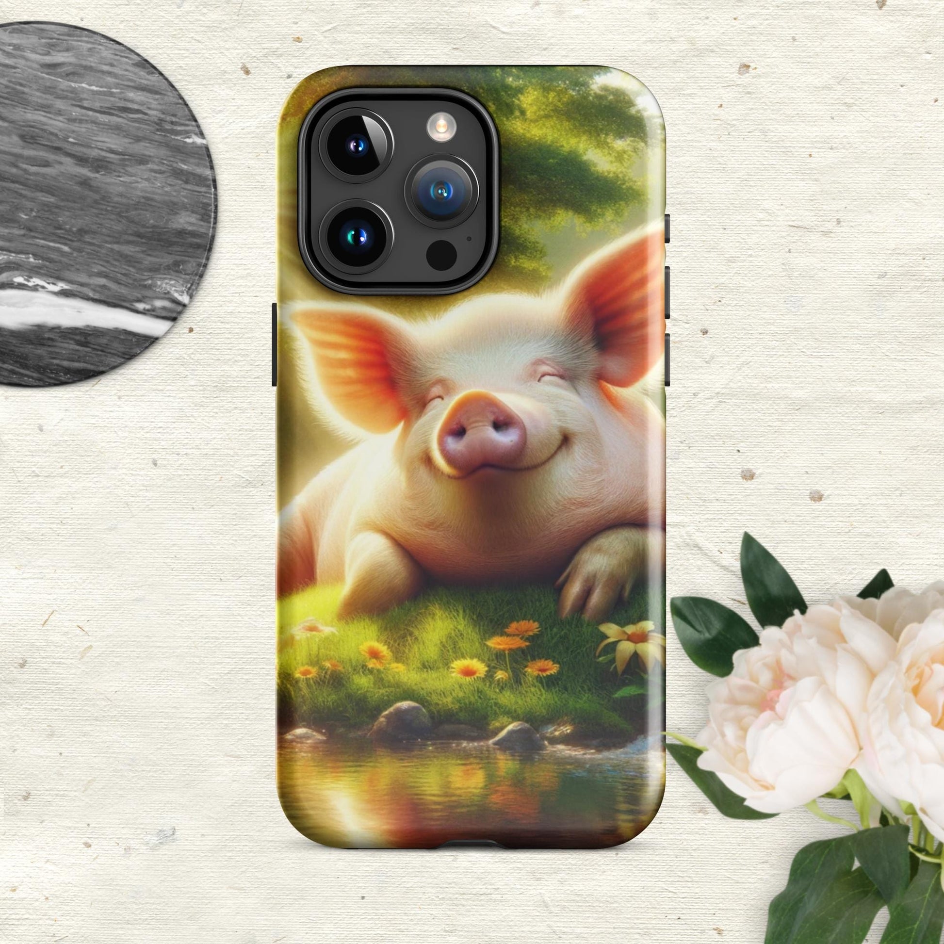 The Hologram Hook Up Glossy / iPhone 15 Pro Max Pig Tough Case for iPhone®