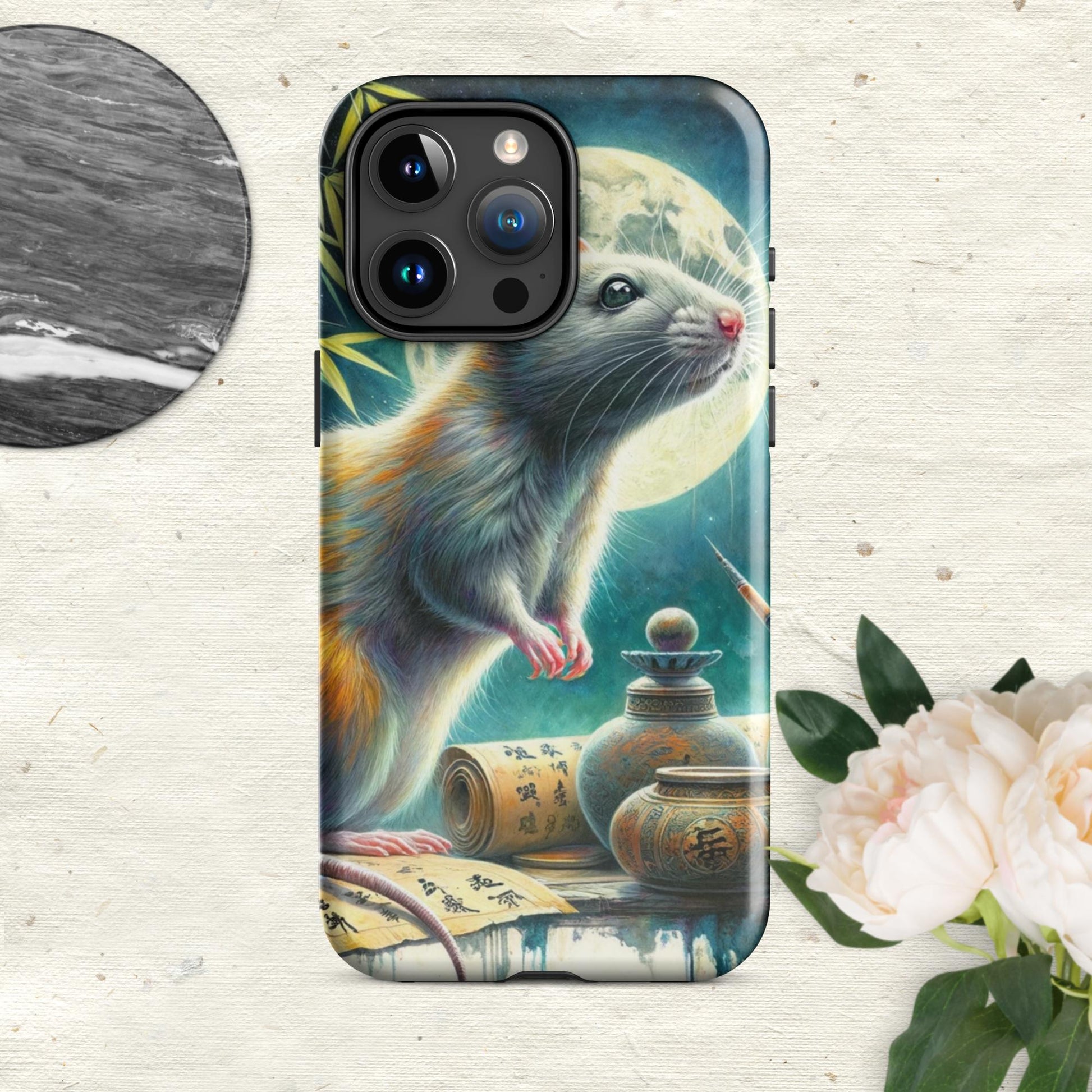 The Hologram Hook Up Glossy / iPhone 15 Pro Max Rat Tough Case for iPhone®