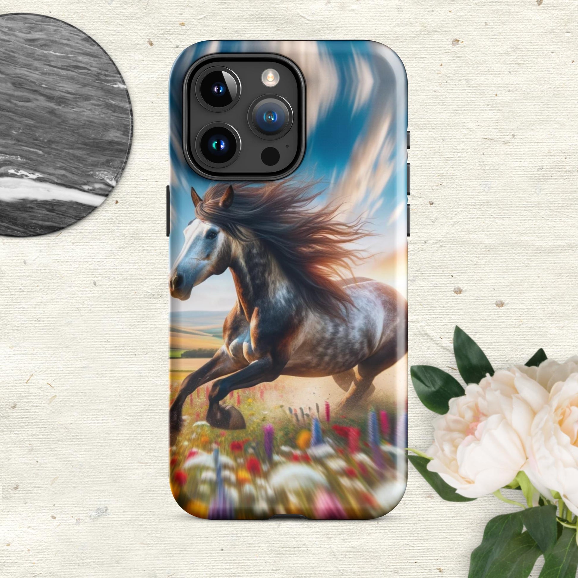 The Hologram Hook Up Glossy / iPhone 15 Pro Max Speed Horse Tough Case for iPhone®