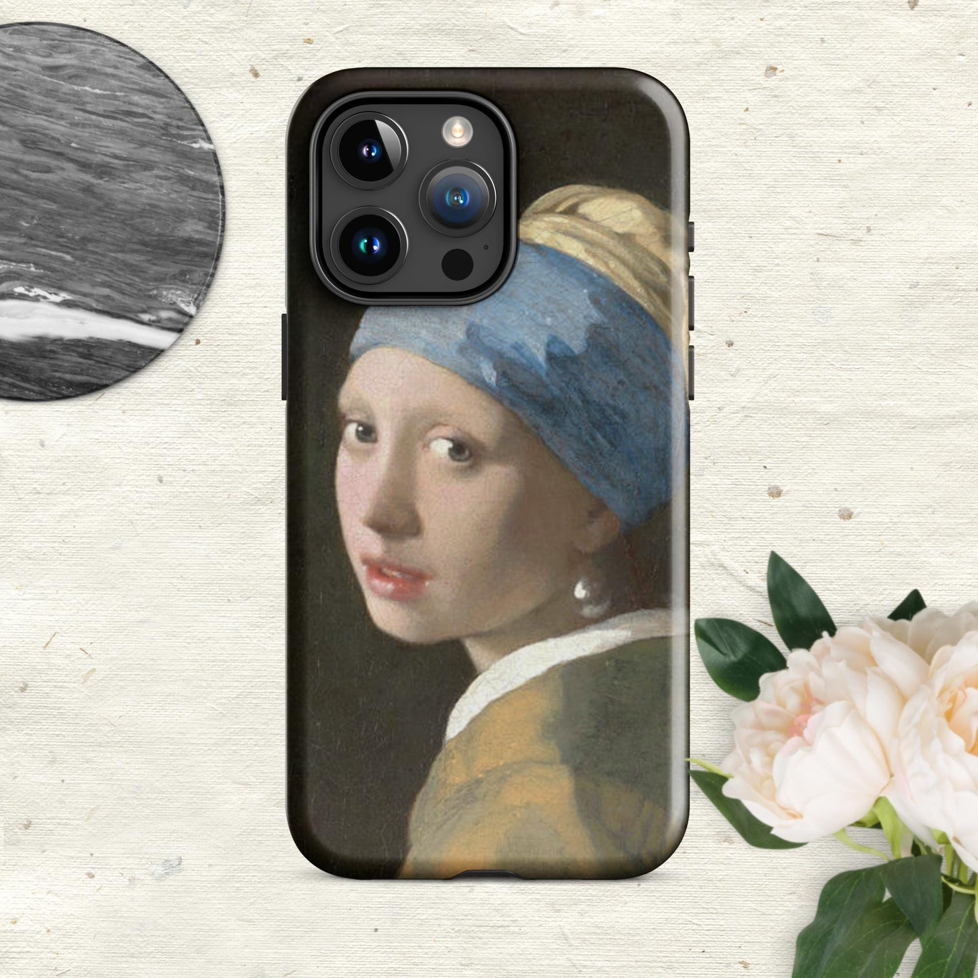 The Hologram Hook Up Glossy / iPhone 15 Pro Max Vermeer's Pearl Tough Case for iPhone®