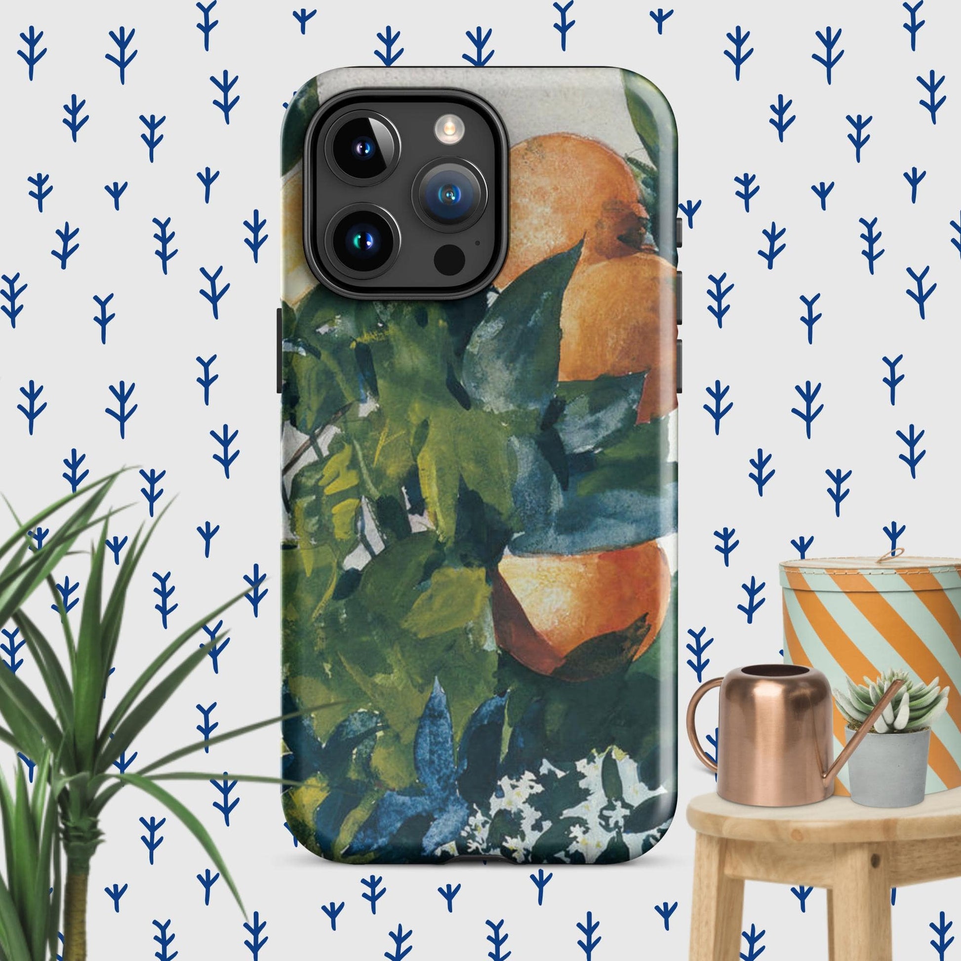 The Hologram Hook Up Glossy / iPhone 15 Pro Max Winslow's Oranges Tough Case for iPhone®