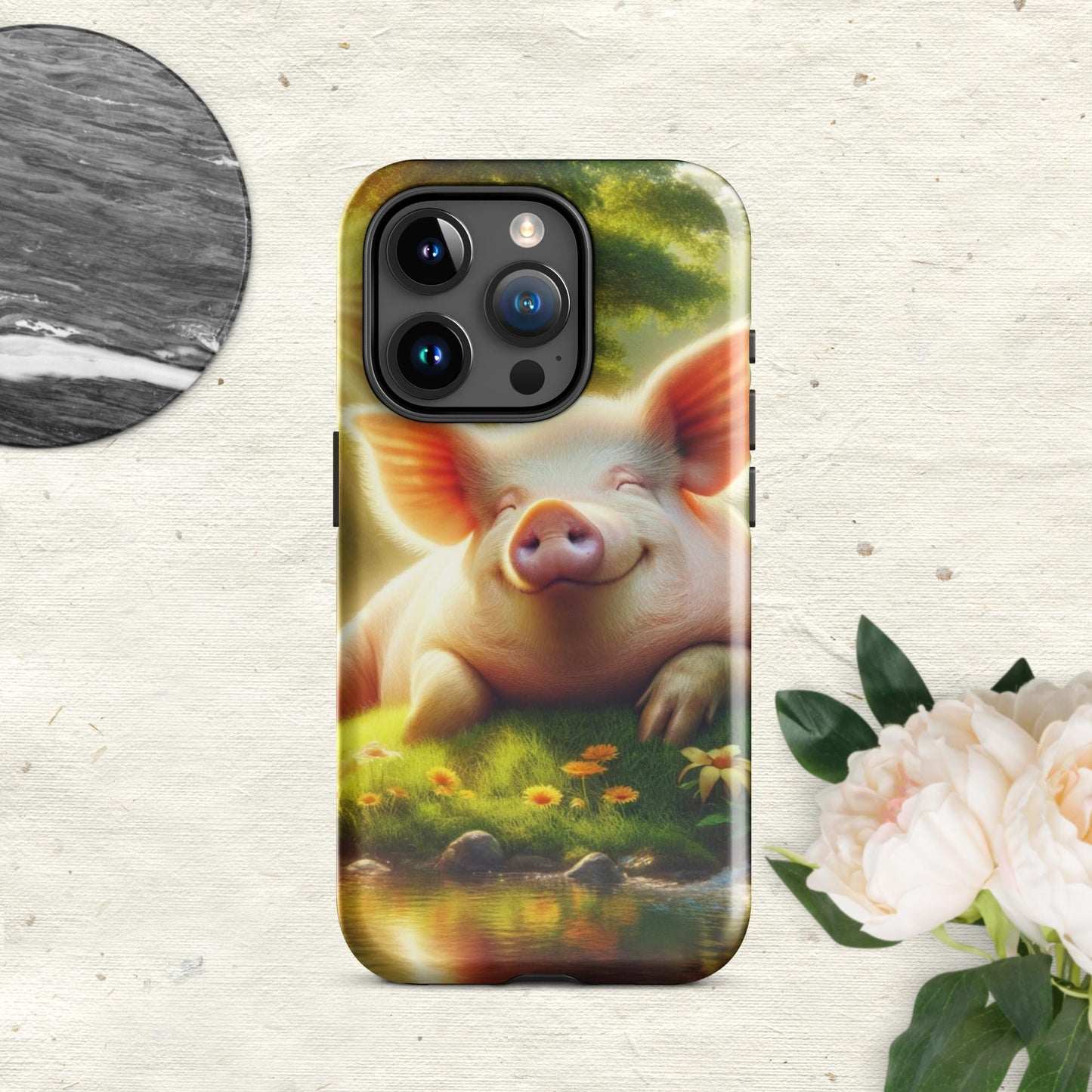 The Hologram Hook Up Glossy / iPhone 15 Pro Pig Tough Case for iPhone®