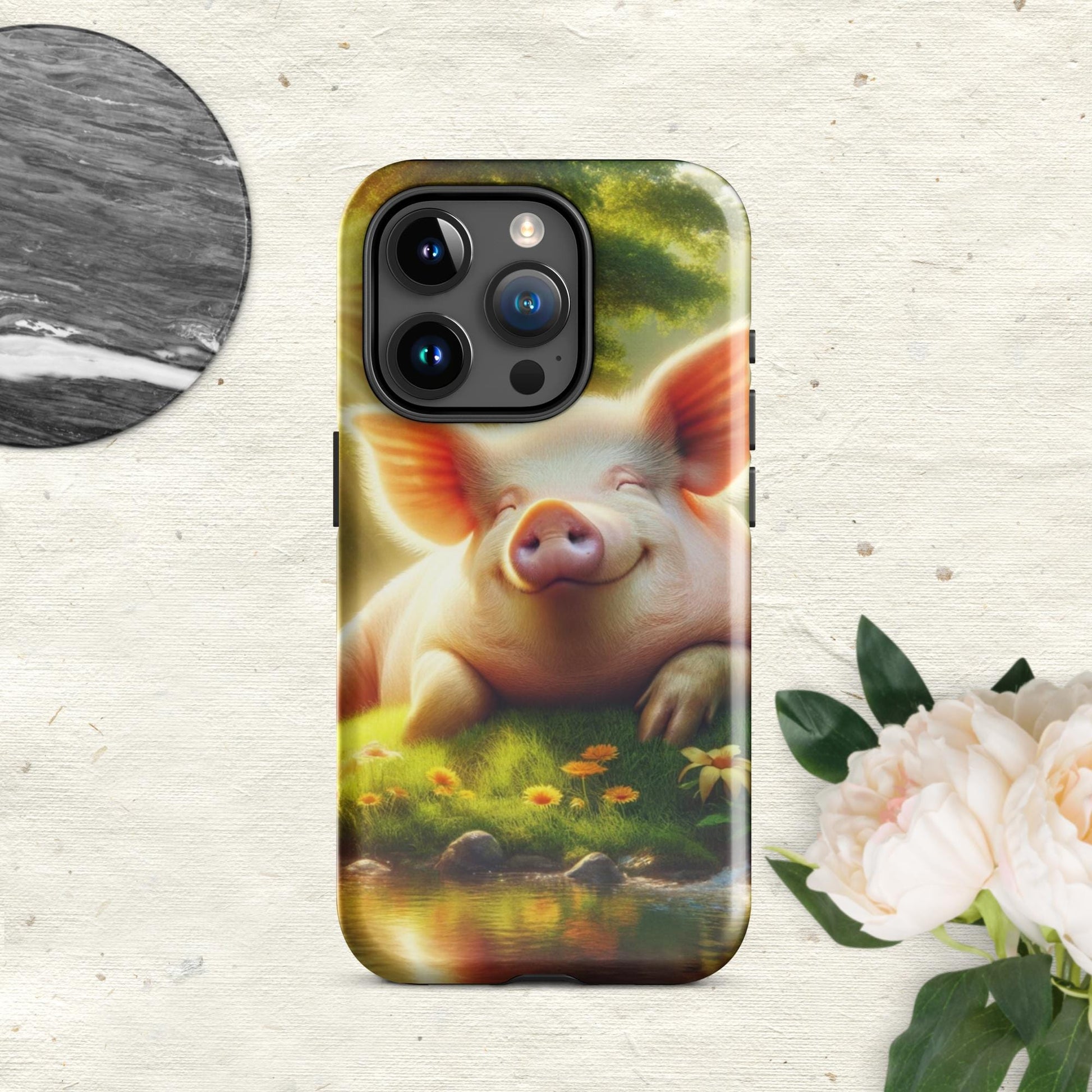 The Hologram Hook Up Glossy / iPhone 15 Pro Pig Tough Case for iPhone®