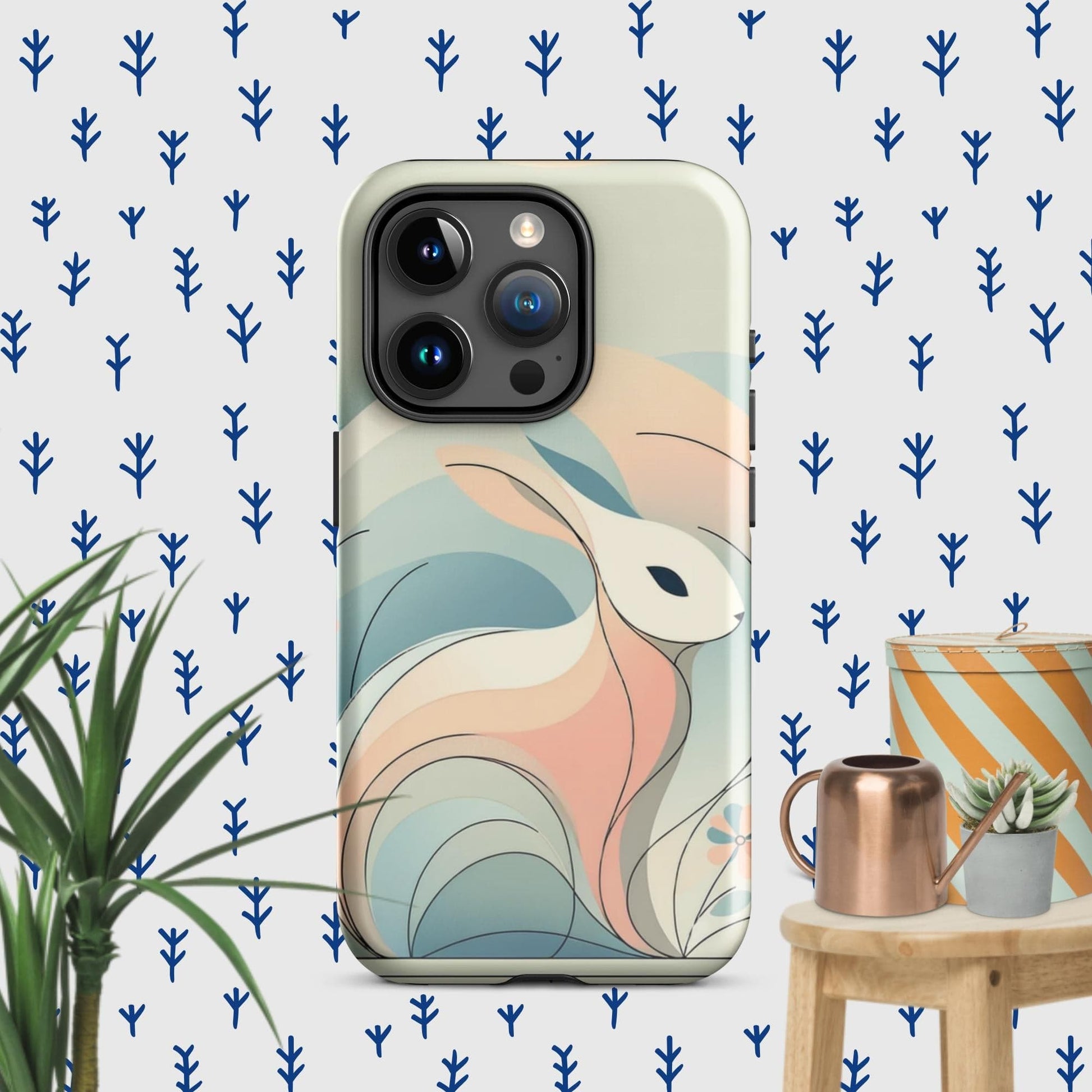 The Hologram Hook Up Glossy / iPhone 15 Pro Rabbit Icon Tough Case for iPhone®