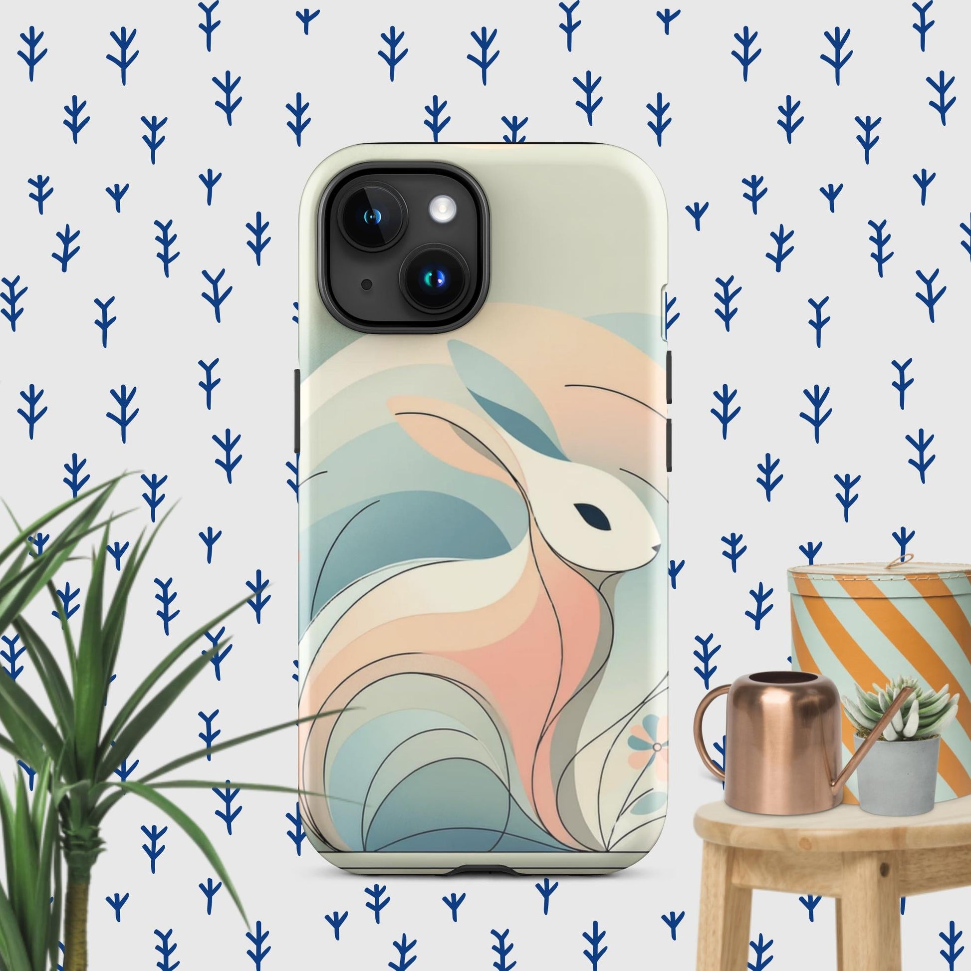 The Hologram Hook Up Glossy / iPhone 15 Rabbit Icon Tough Case for iPhone®