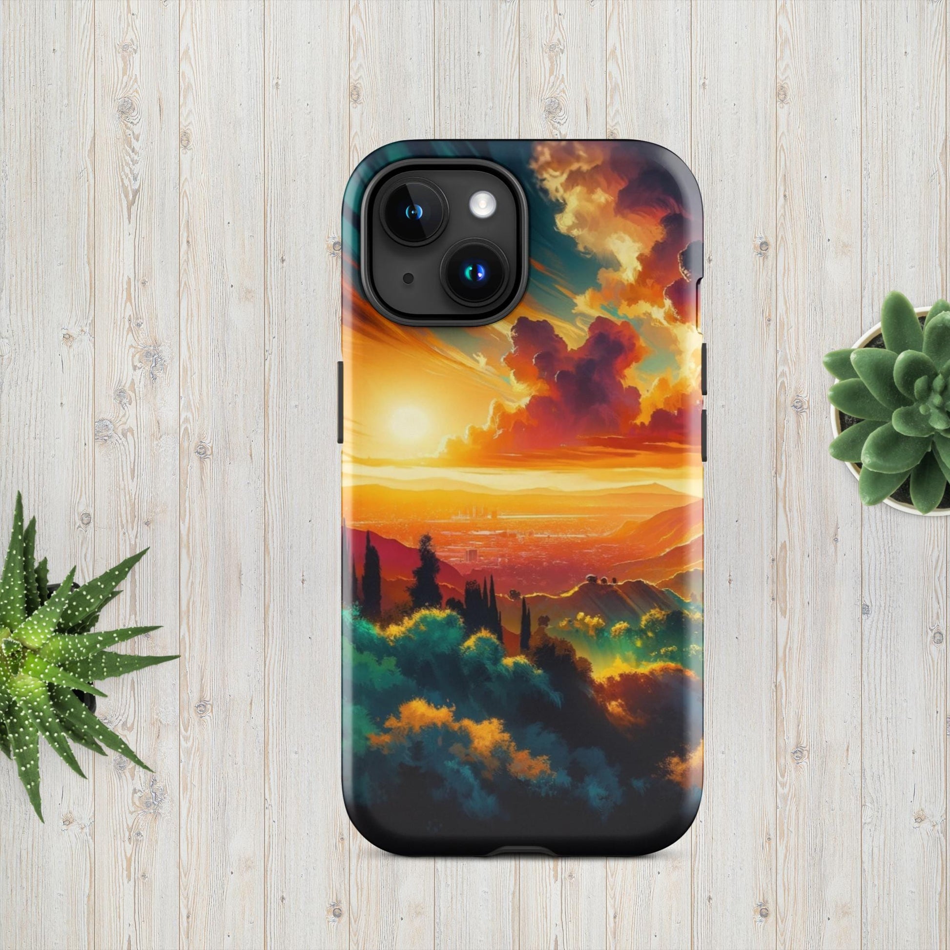 The Hologram Hook Up Glossy / iPhone 15 Sun Hills Tough Case for iPhone®