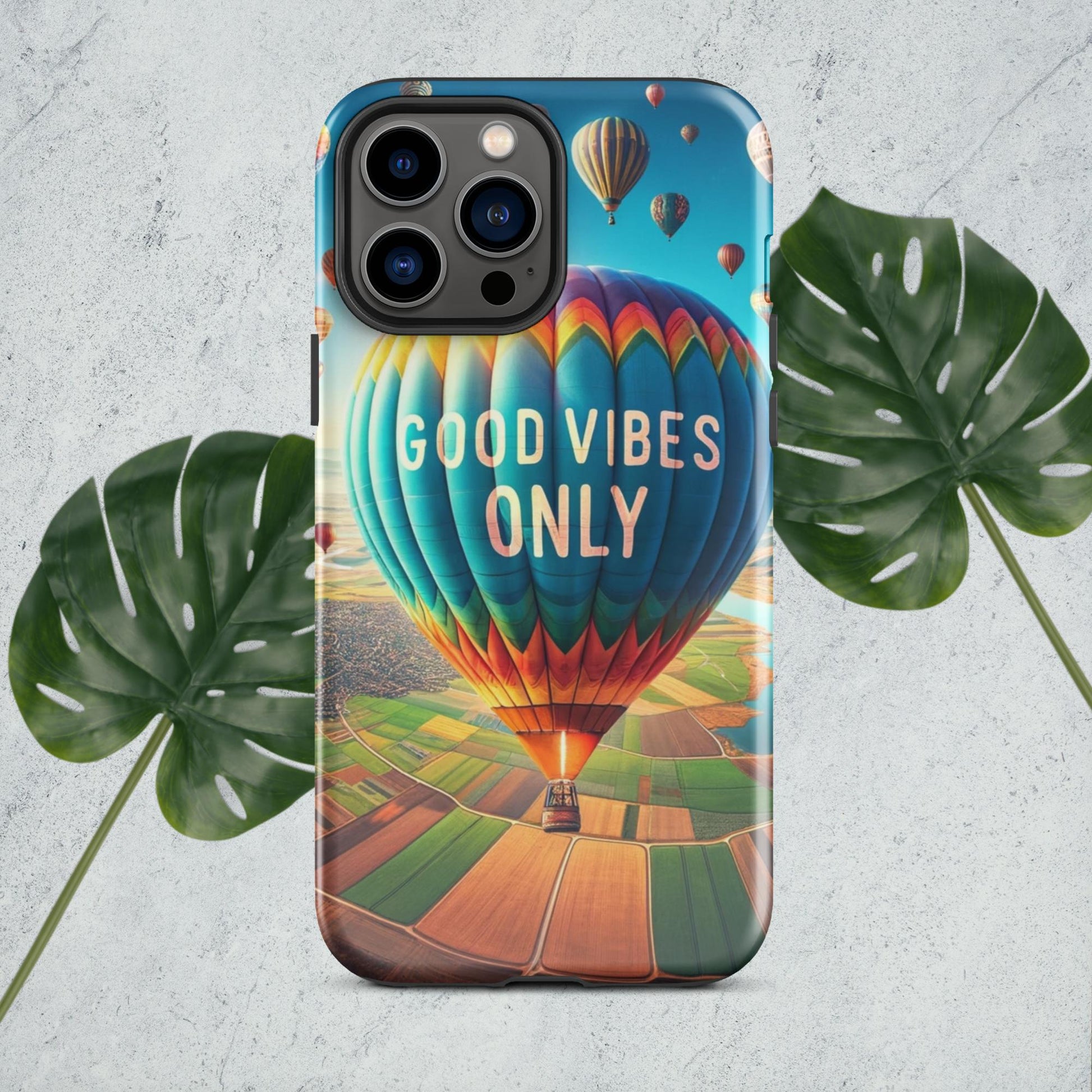 The Hologram Hook Up iPhone 13 Pro Max Good Vibes Only Tough Case for iPhone®