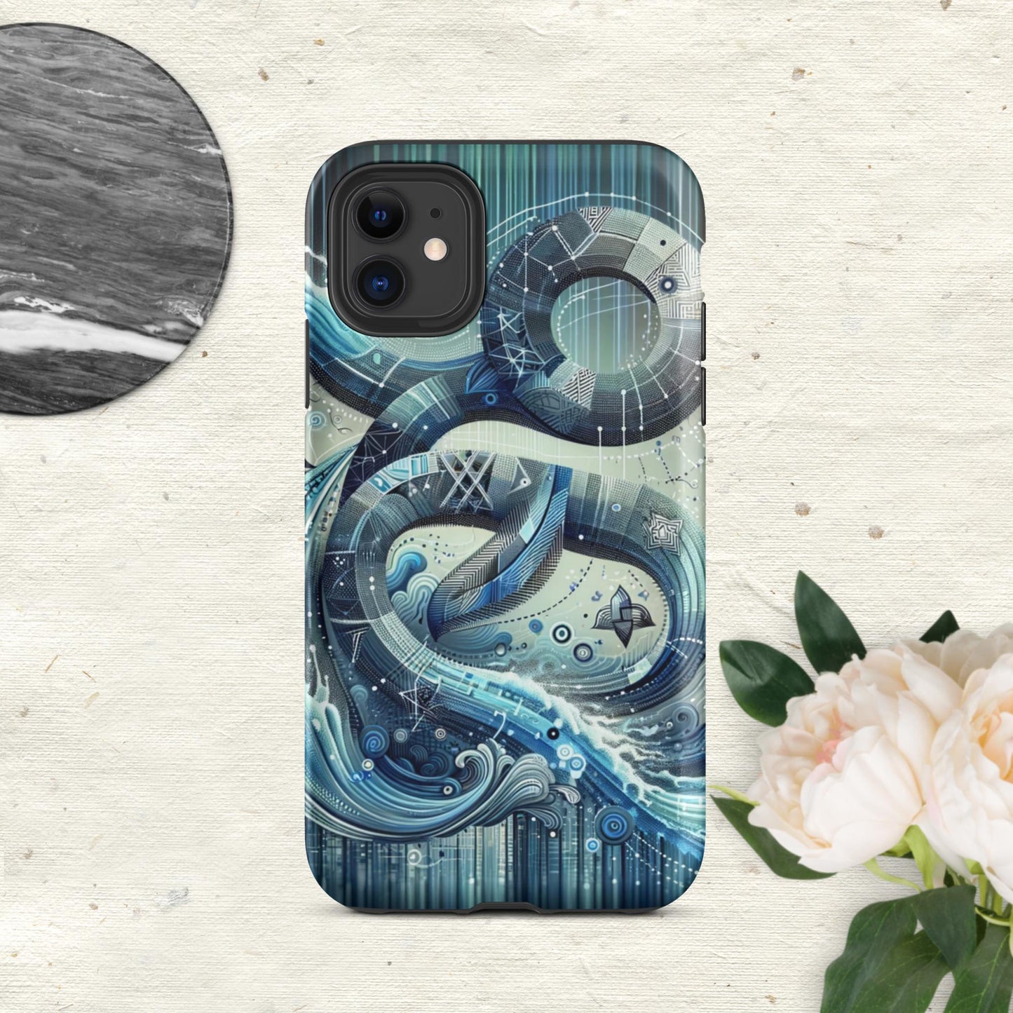 The Hologram Hook Up Matte / iPhone 11 Aquarius Tough Case for iPhone®