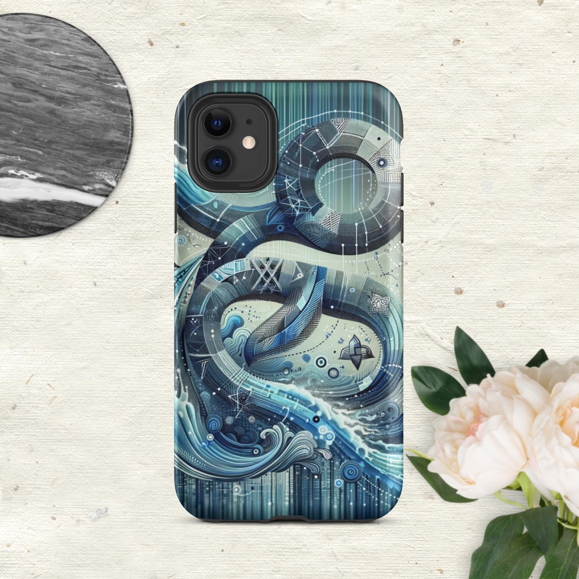 The Hologram Hook Up Matte / iPhone 11 Aquarius Tough Case for iPhone®