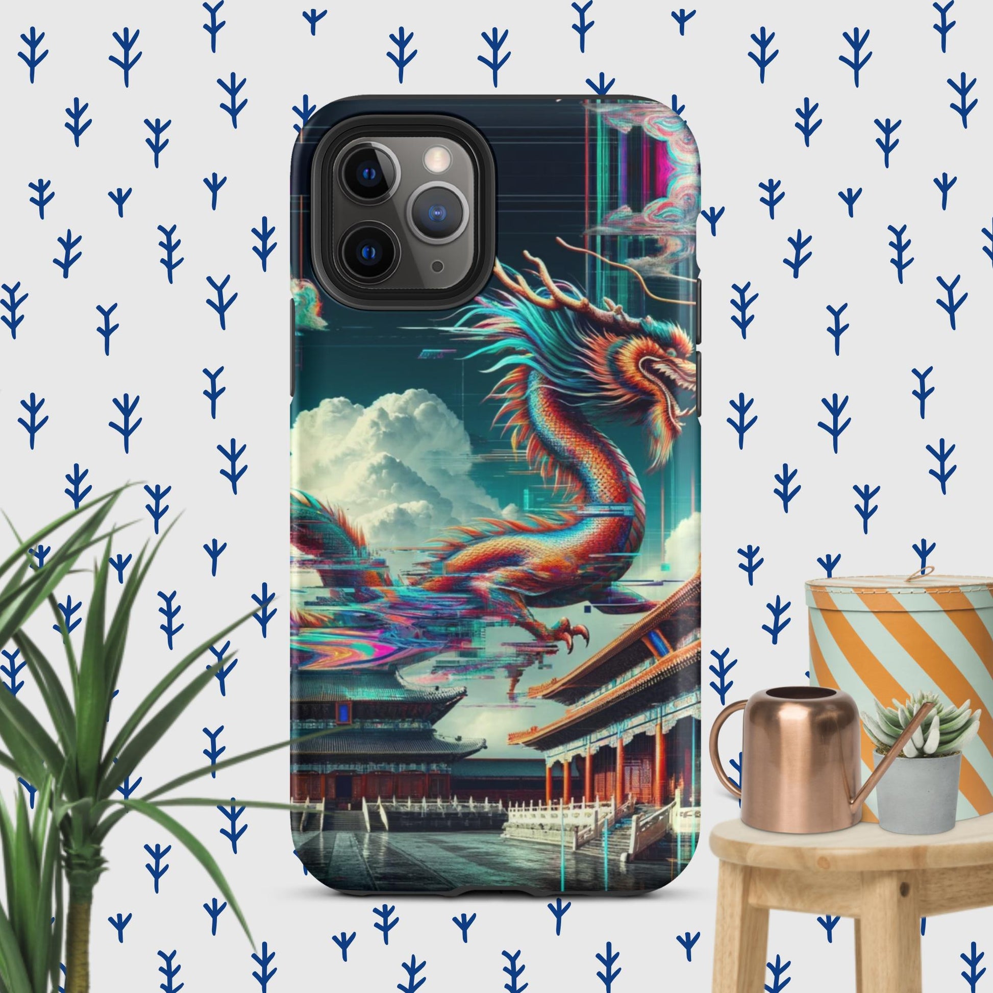 The Hologram Hook Up Matte / iPhone 11 Pro Dragon Glitch Tough Case for iPhone®