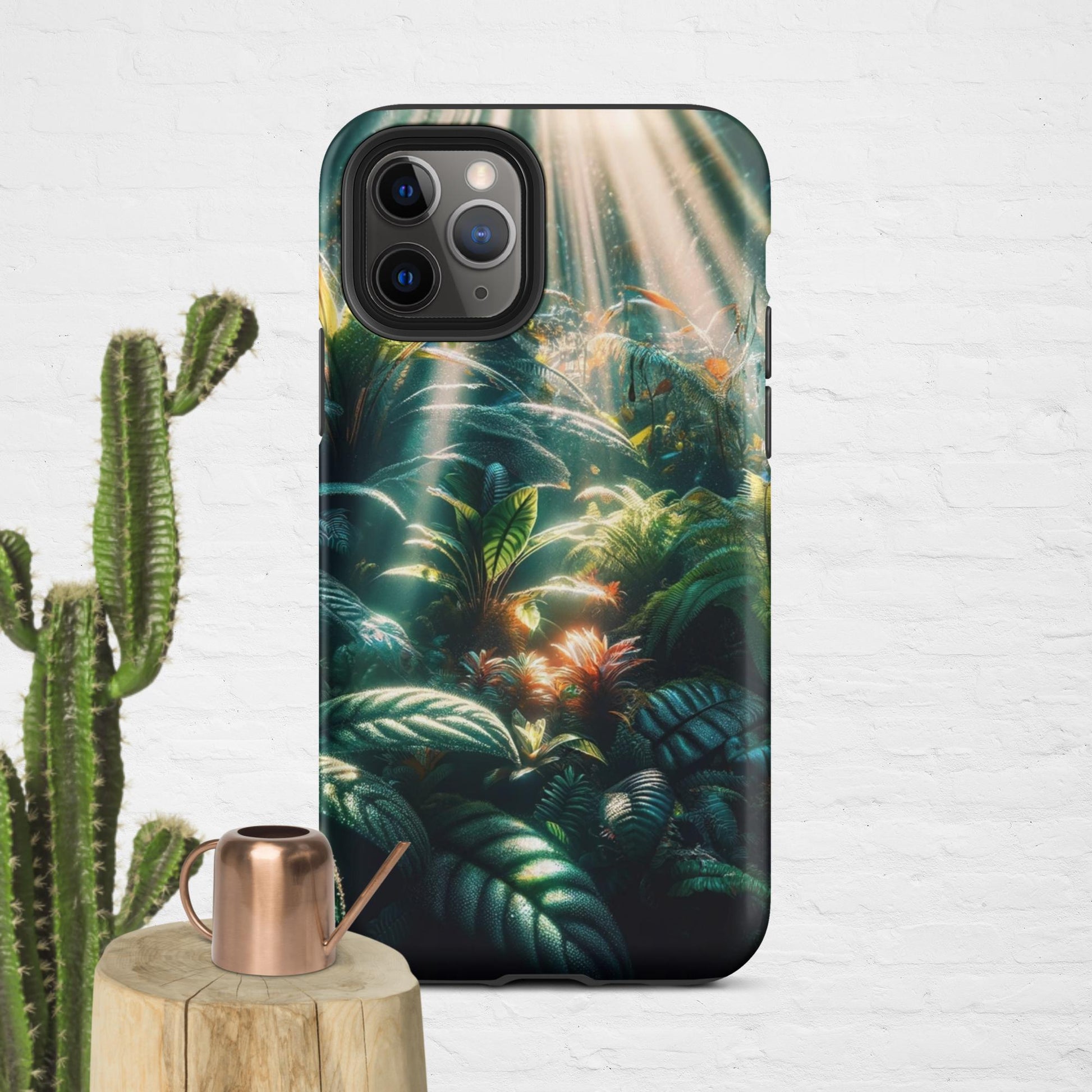 The Hologram Hook Up Matte / iPhone 11 Pro Jungle Sun Rays Tough Case for iPhone®