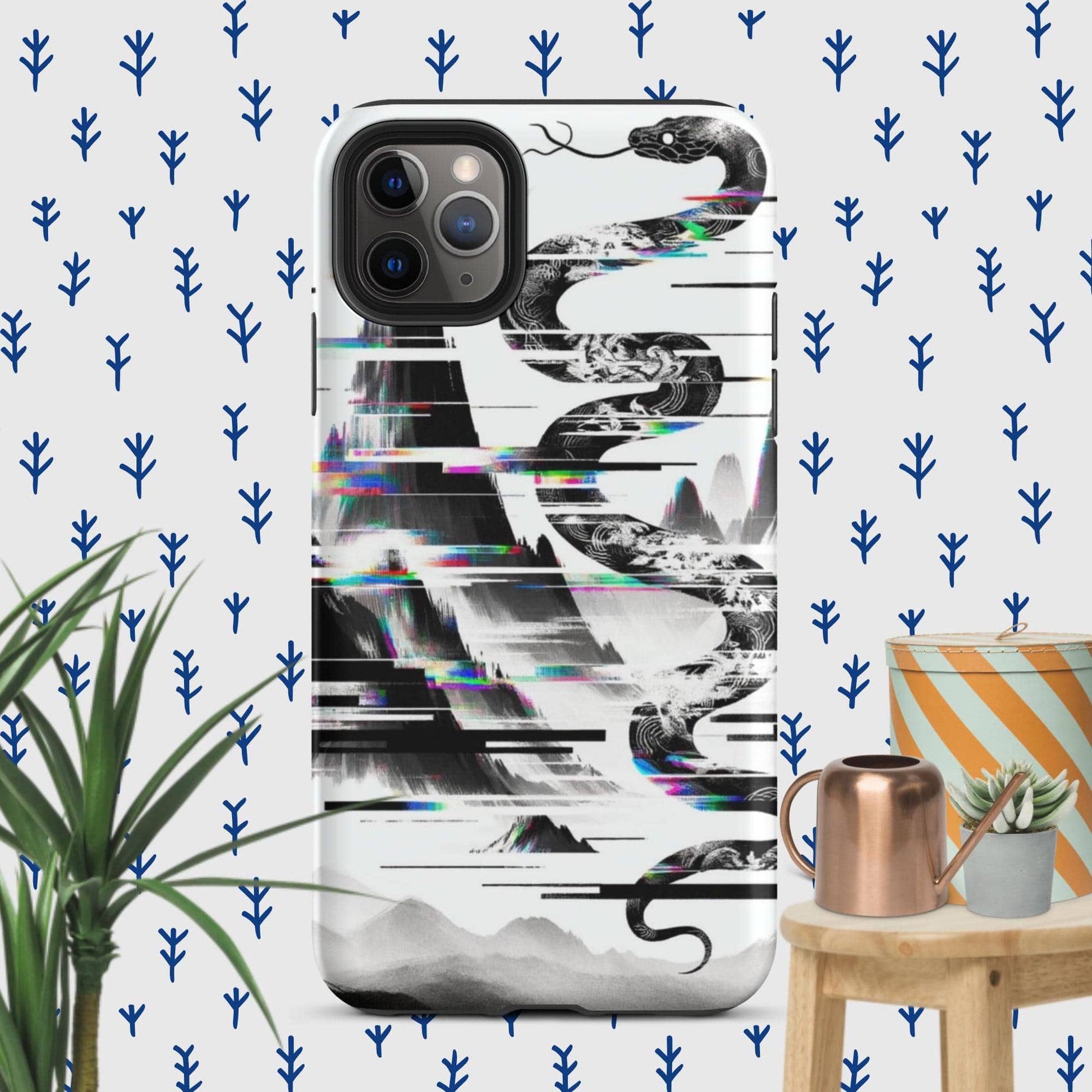 The Hologram Hook Up Matte / iPhone 11 Pro Max Snake Glitch Tough Case for iPhone®