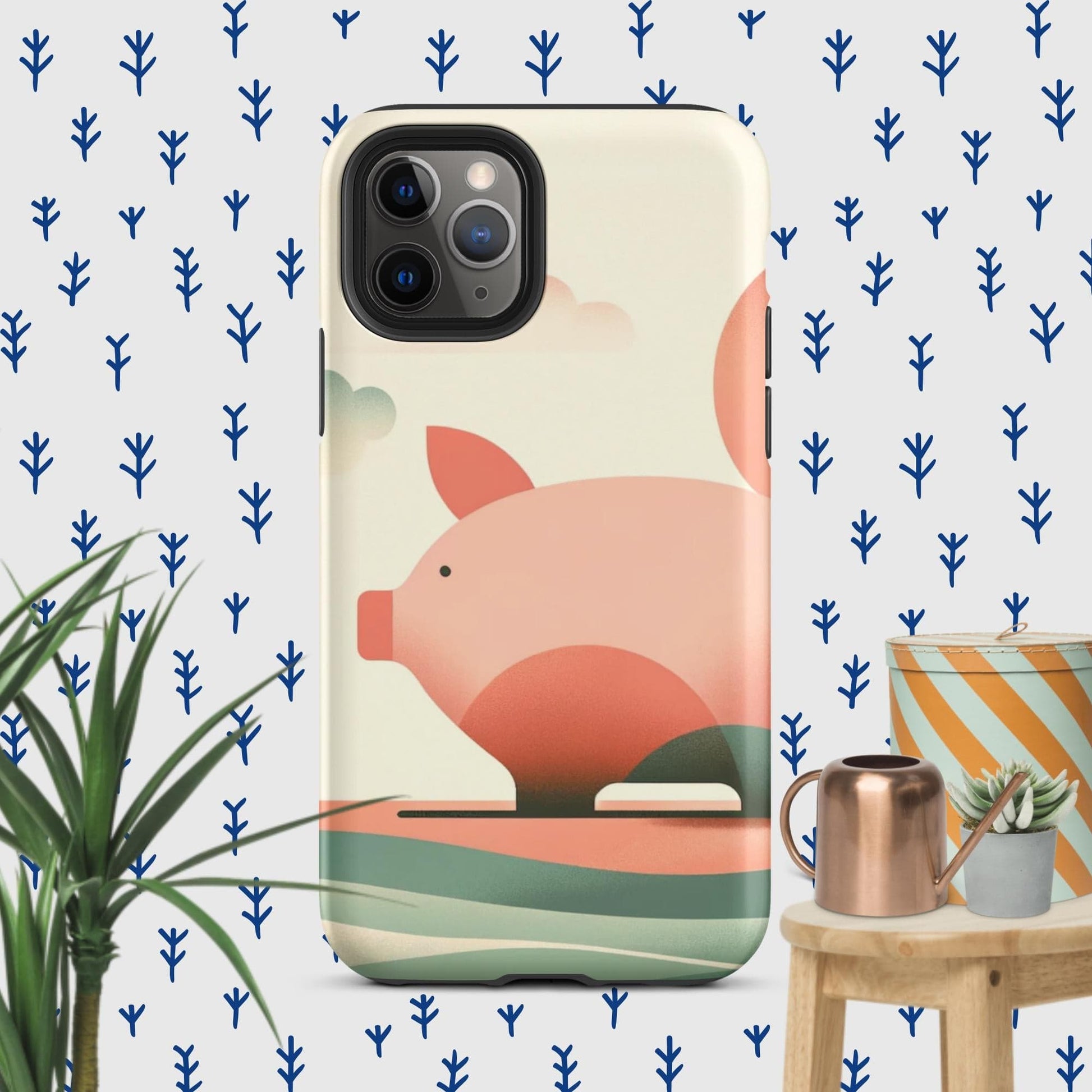 The Hologram Hook Up Matte / iPhone 11 Pro Pig Icon Tough Case for iPhone®