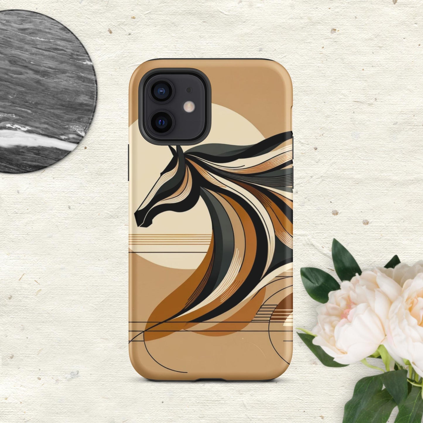 The Hologram Hook Up Matte / iPhone 12 Horse Icon Tough Case for iPhone®