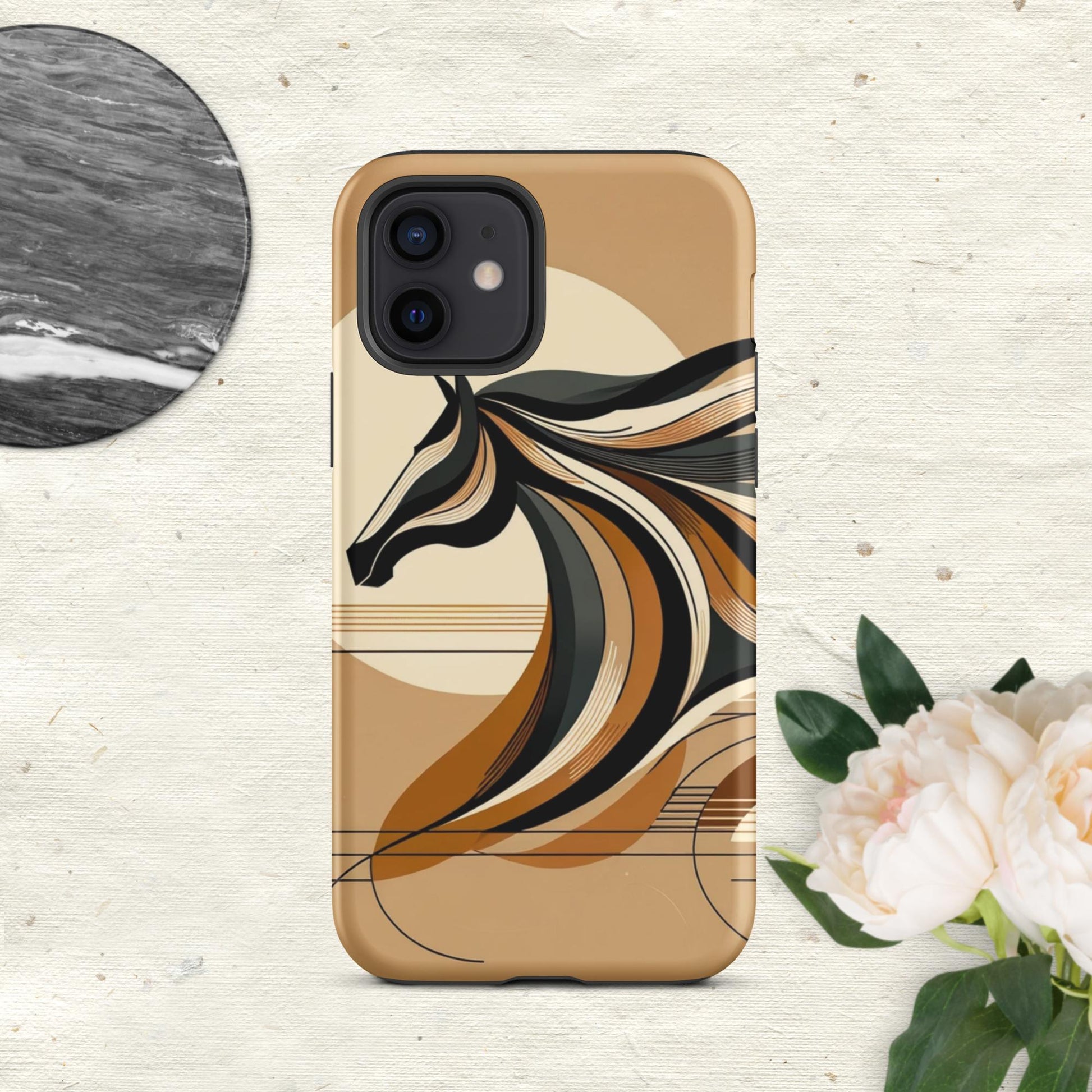 The Hologram Hook Up Matte / iPhone 12 Horse Icon Tough Case for iPhone®