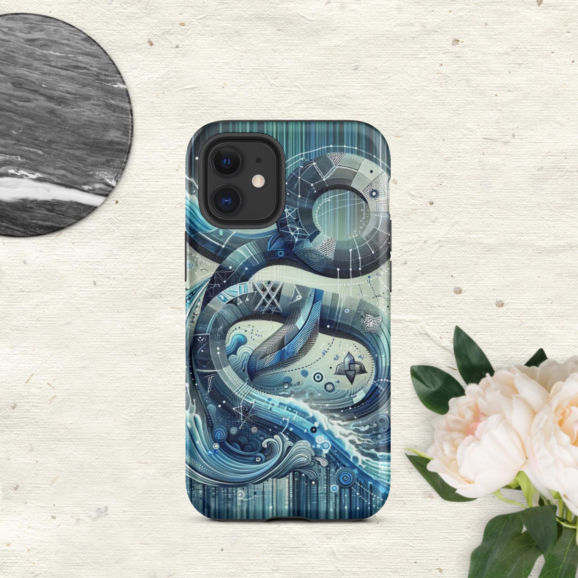 The Hologram Hook Up Matte / iPhone 12 mini Aquarius Tough Case for iPhone®