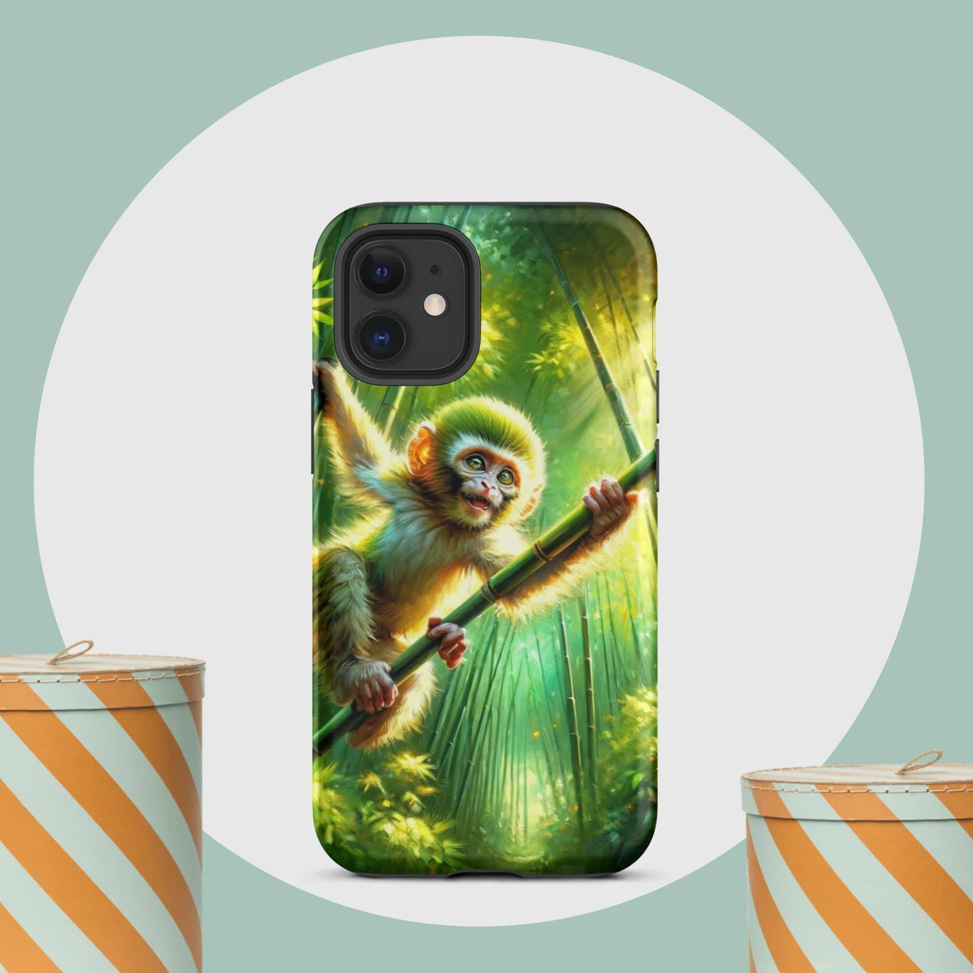 The Hologram Hook Up Matte / iPhone 12 mini Monkey Tough Case for iPhone®