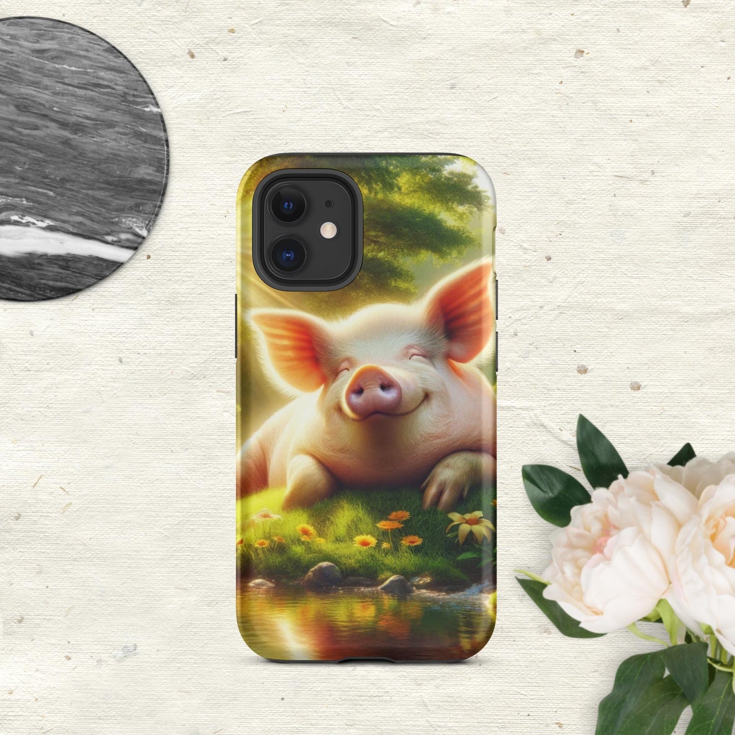 The Hologram Hook Up Matte / iPhone 12 mini Pig Tough Case for iPhone®