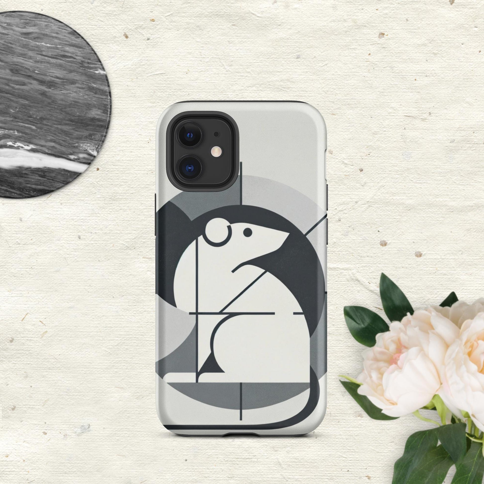 The Hologram Hook Up Matte / iPhone 12 mini Rat Icon Tough Case for iPhone®