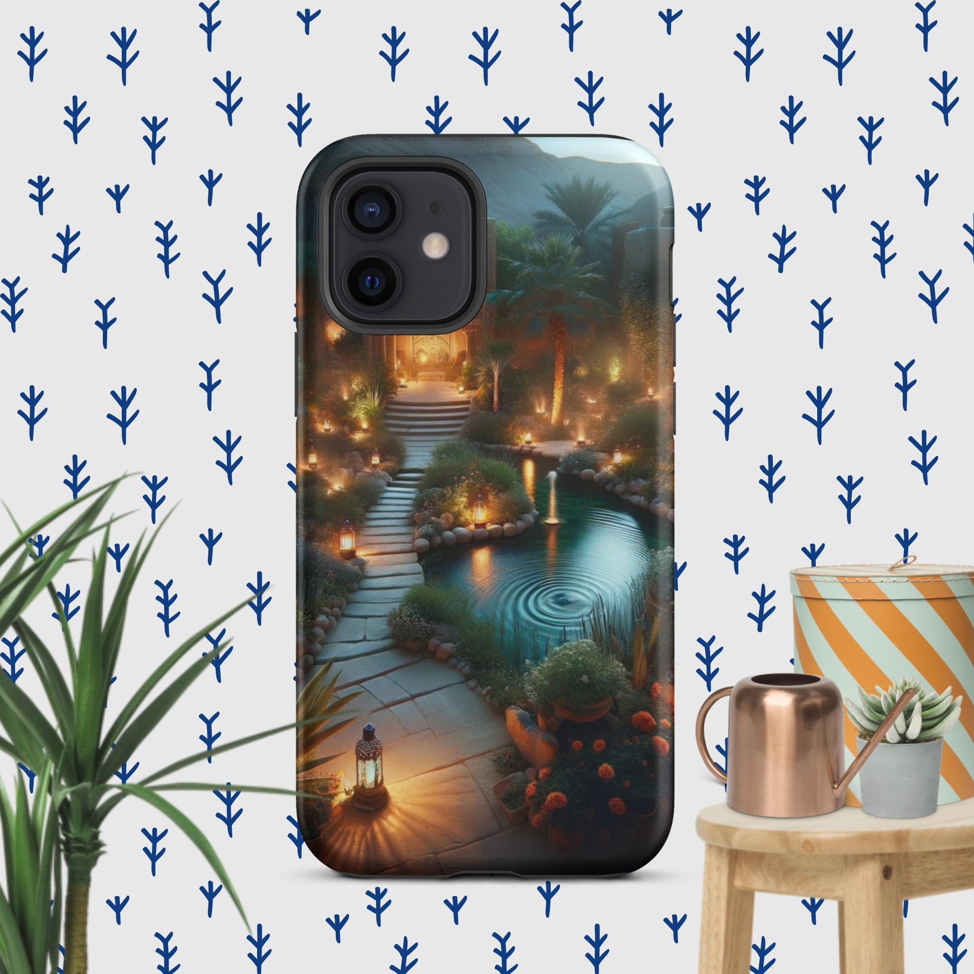 The Hologram Hook Up Matte / iPhone 12 Peaceful Tranquility Tough Case for iPhone®