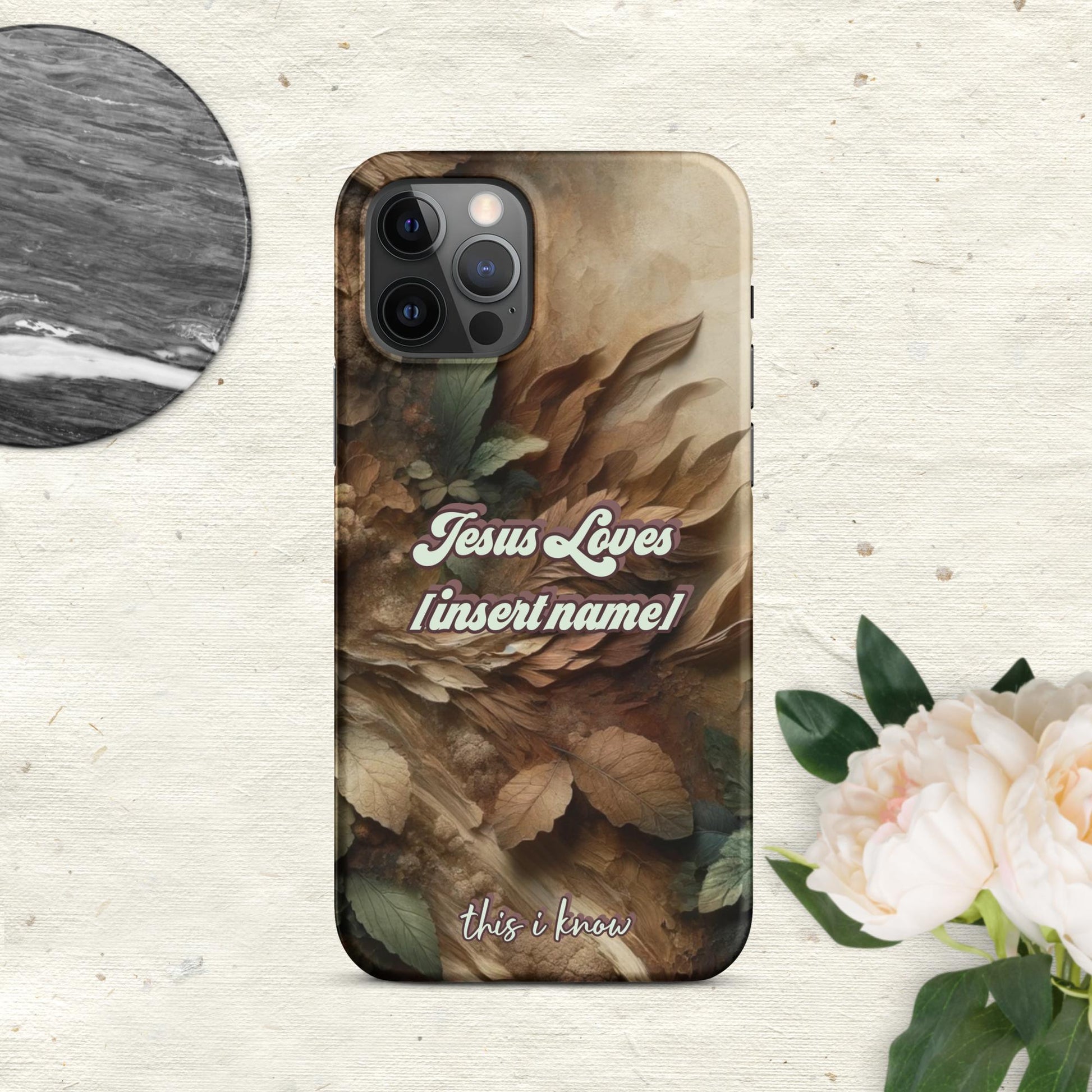 Trendyguard Matte / iPhone 12 Pro Jesus Loves [insertname] This I Know | Custom Snap case for iPhone®