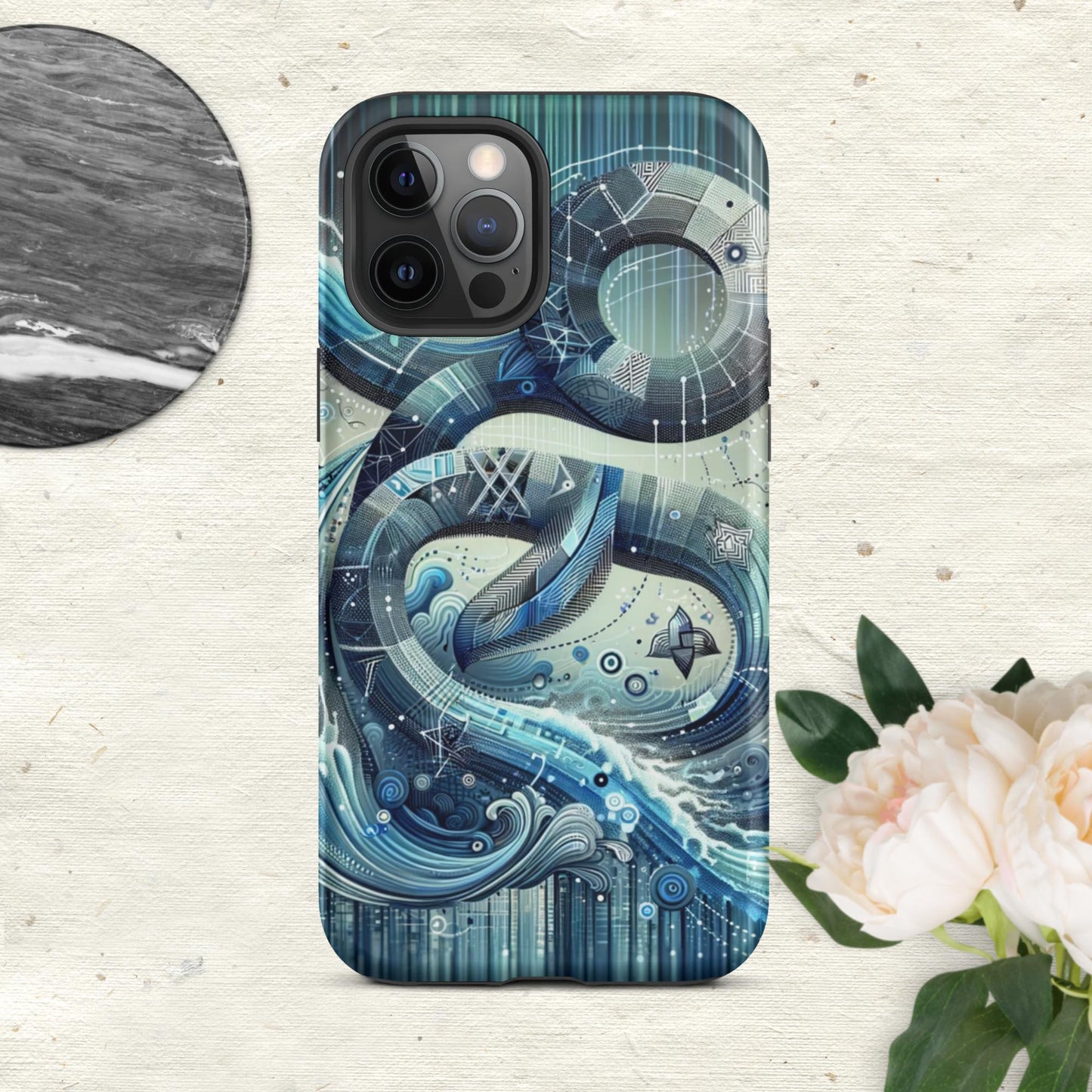The Hologram Hook Up Matte / iPhone 12 Pro Max Aquarius Tough Case for iPhone®