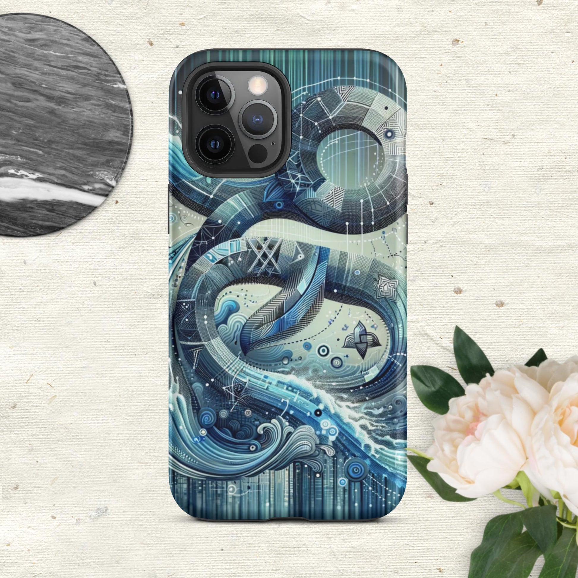 The Hologram Hook Up Matte / iPhone 12 Pro Max Aquarius Tough Case for iPhone®