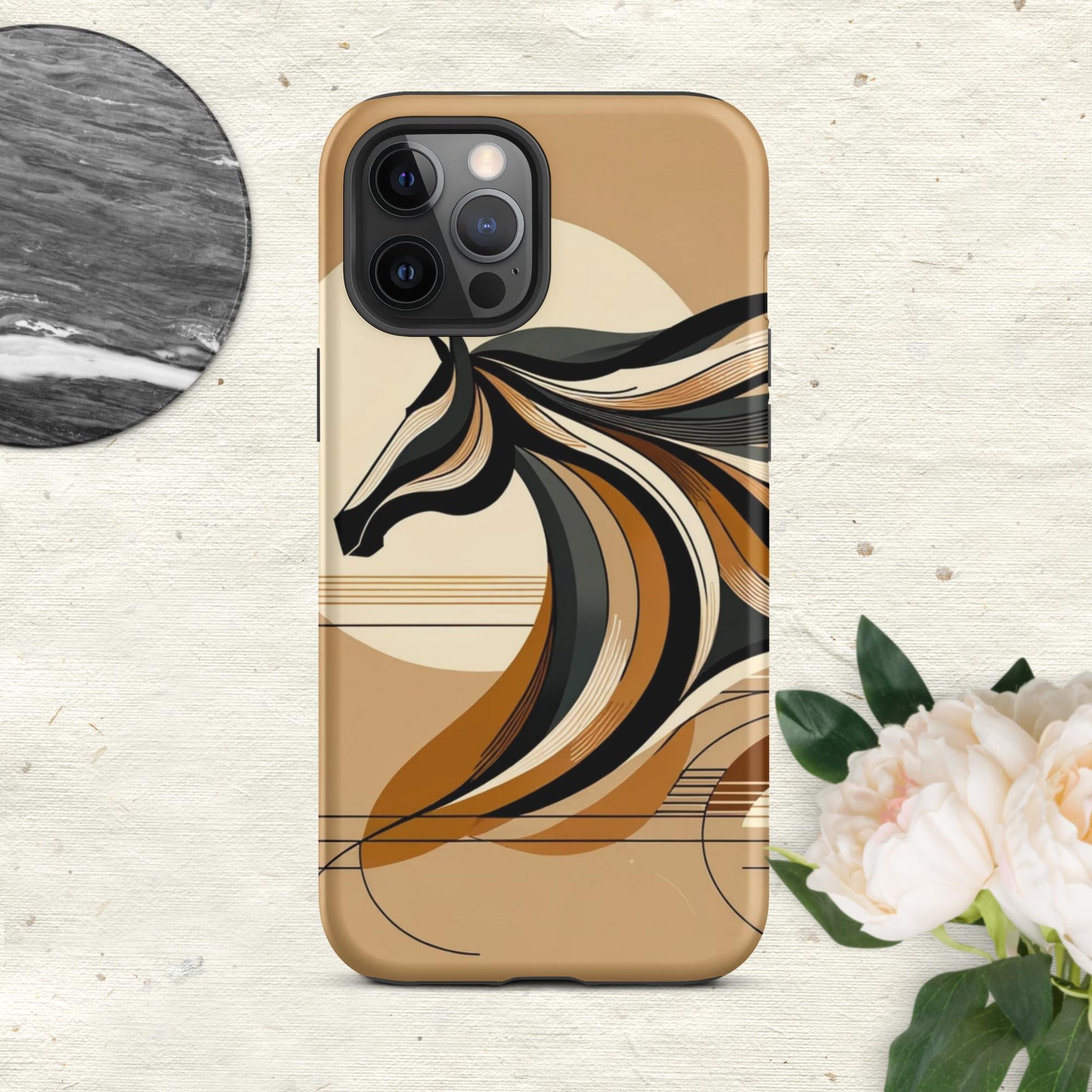 The Hologram Hook Up Matte / iPhone 12 Pro Max Horse Icon Tough Case for iPhone®