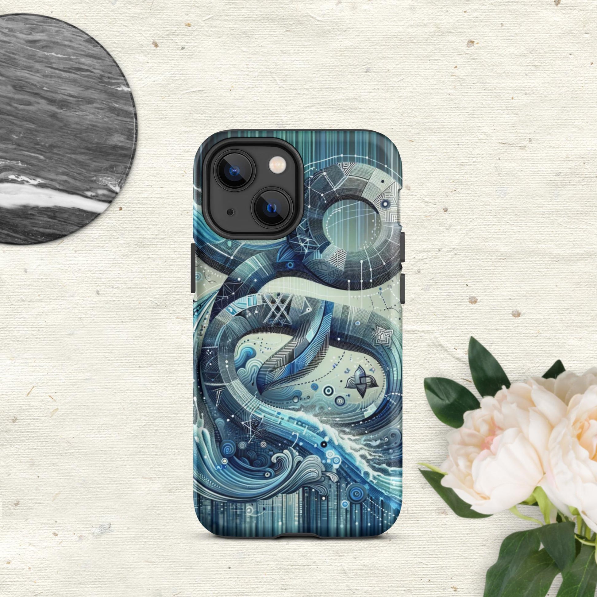 The Hologram Hook Up Matte / iPhone 13 mini Aquarius Tough Case for iPhone®