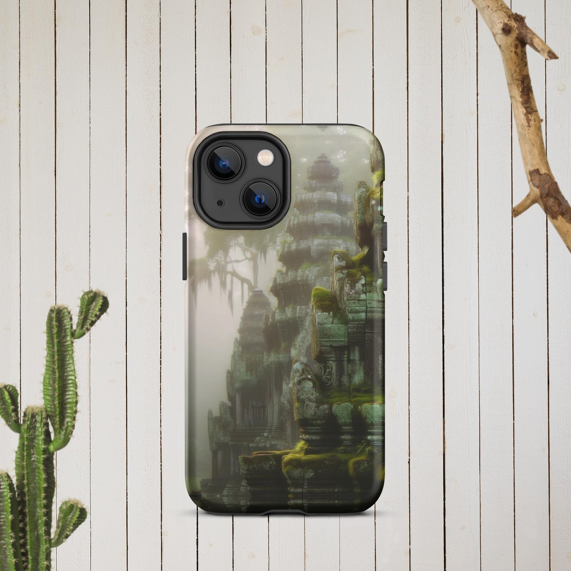 The Hologram Hook Up Matte / iPhone 13 mini Cascading Temples Tough Case for iPhone®